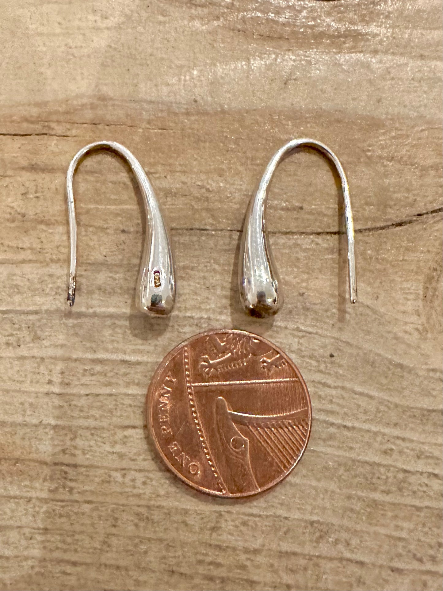 Modern Tear Drop 925 Silver Earrings