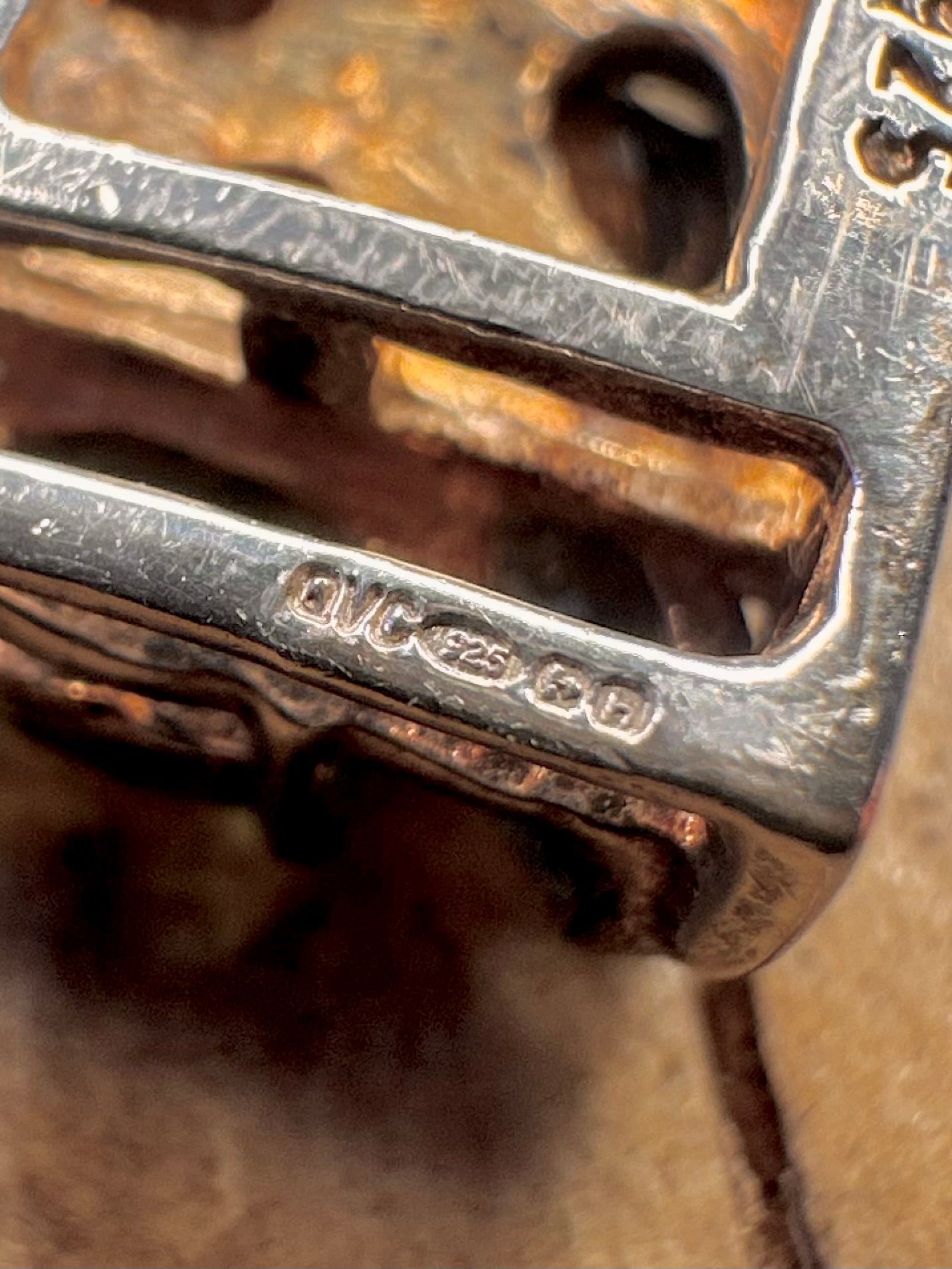 Armband aus Sterlingsilber 925 mit mehreren Edelsteinen, 2007, breit, 19 cm