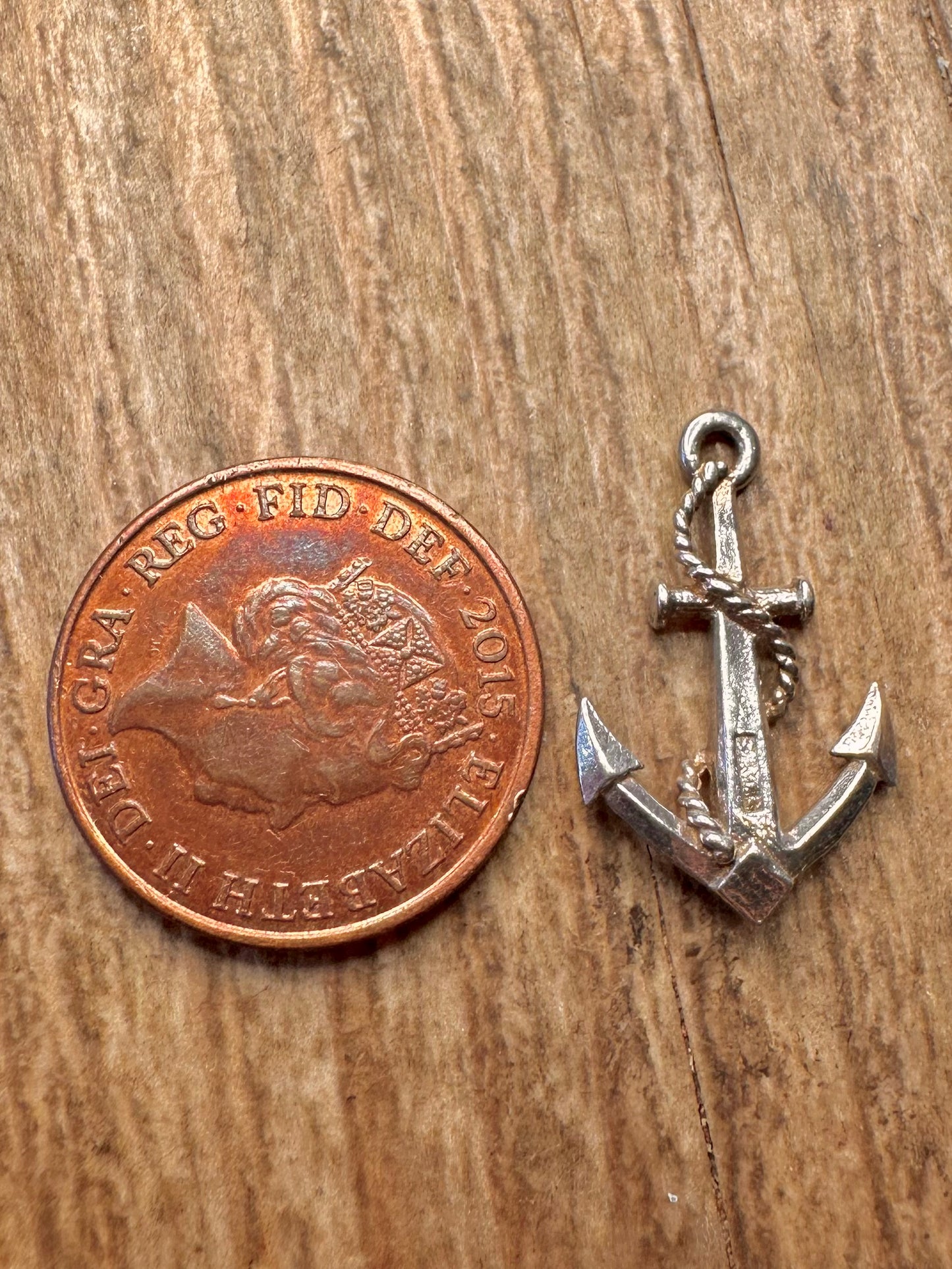 Vintage Anker Hersteller CHIM 925 Sterling Silber Charm Anhänger