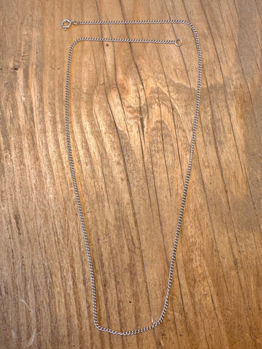 Curb Chain 925 Sterling Silver 18 inch Necklace