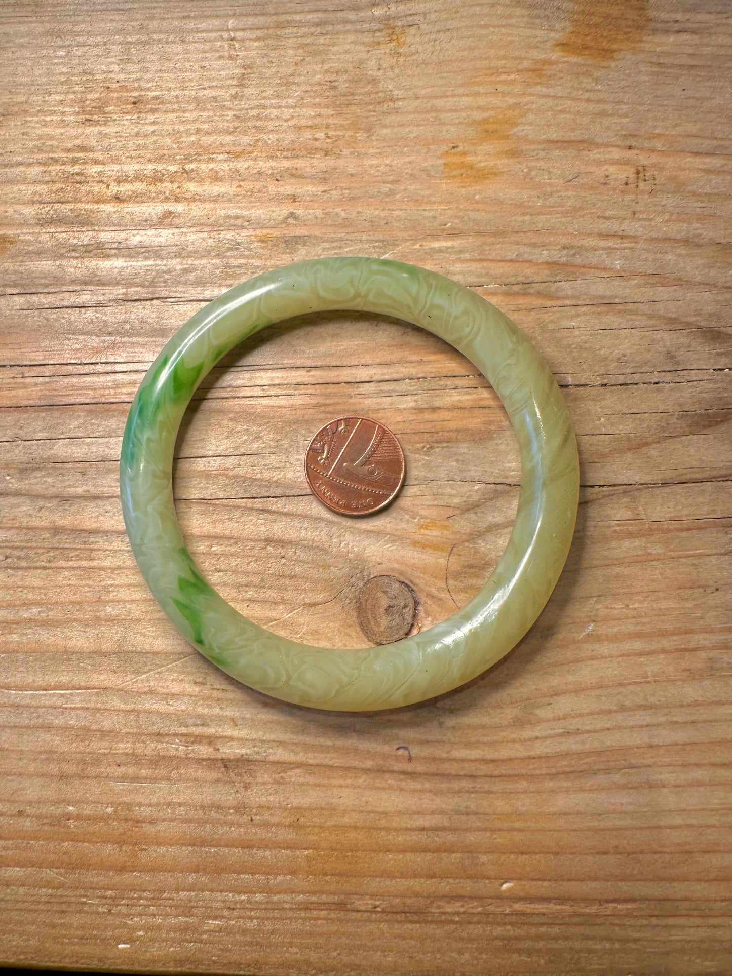 Vintage grüner Kostüm-Armreif