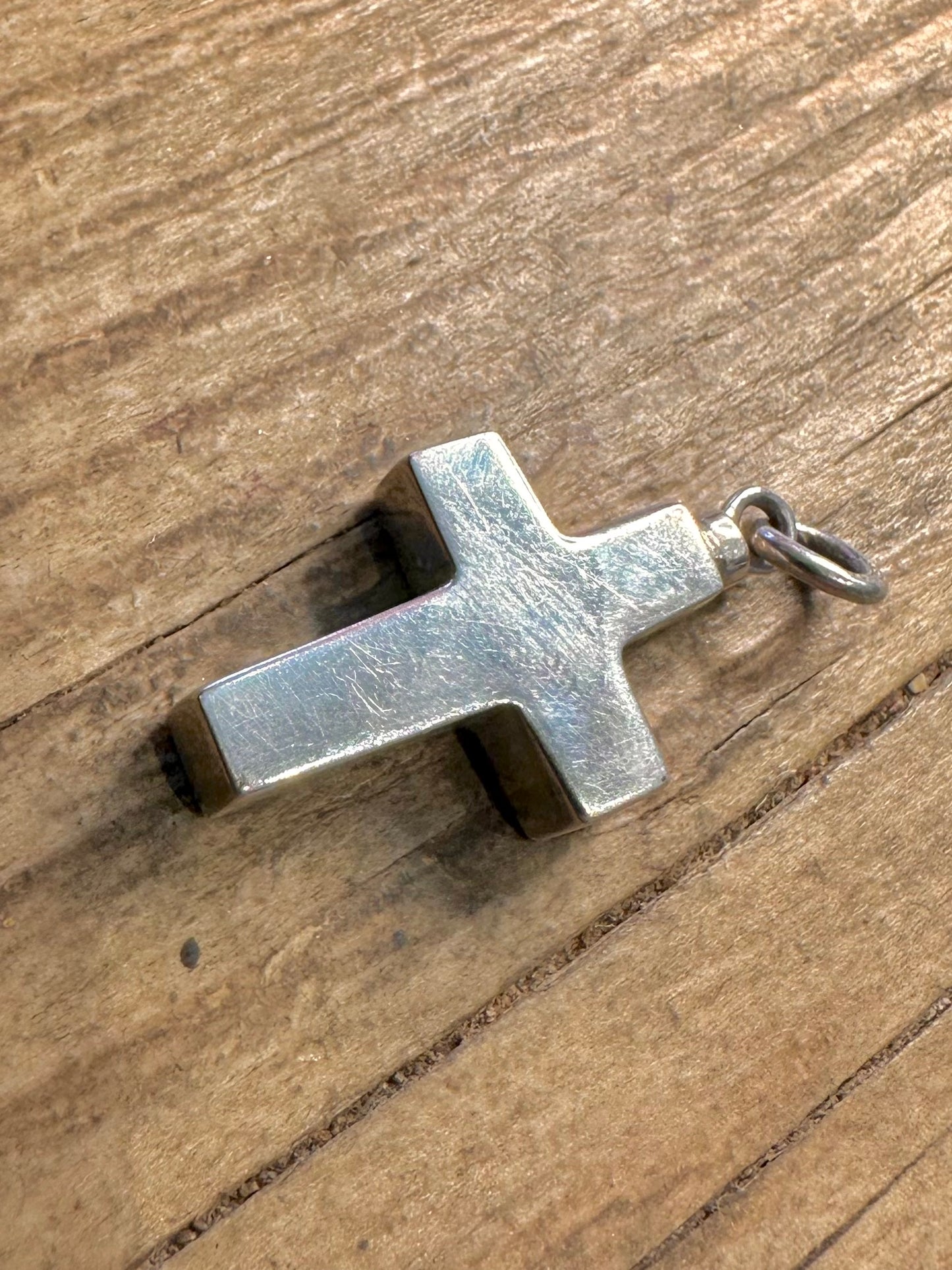 Chunky Cross 925 Sterling Silver Pendant