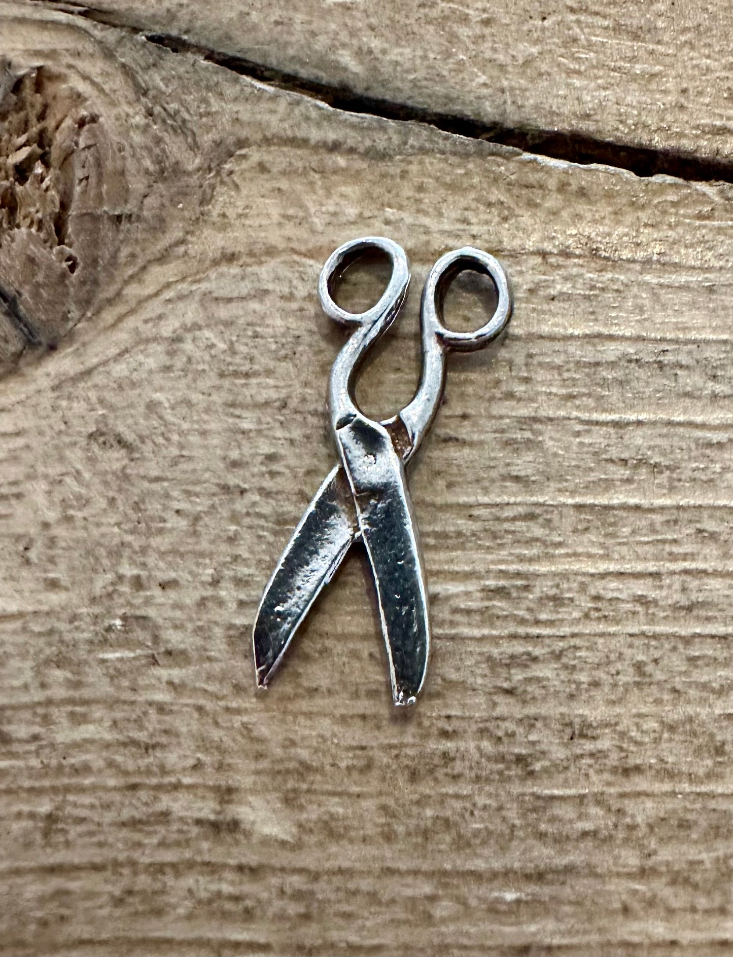 Vintage Scissors 925 Silver Charm Pendant