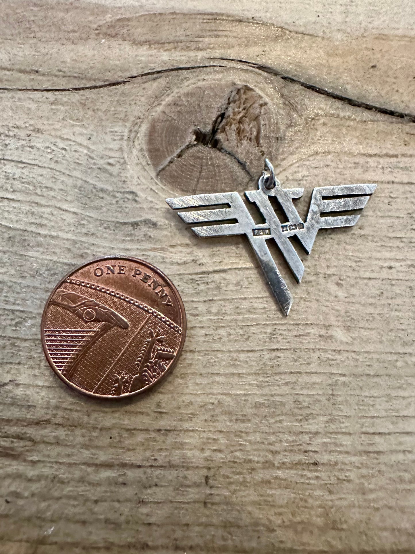 Vintage 1984 Van Halen 925 Silver Pendant