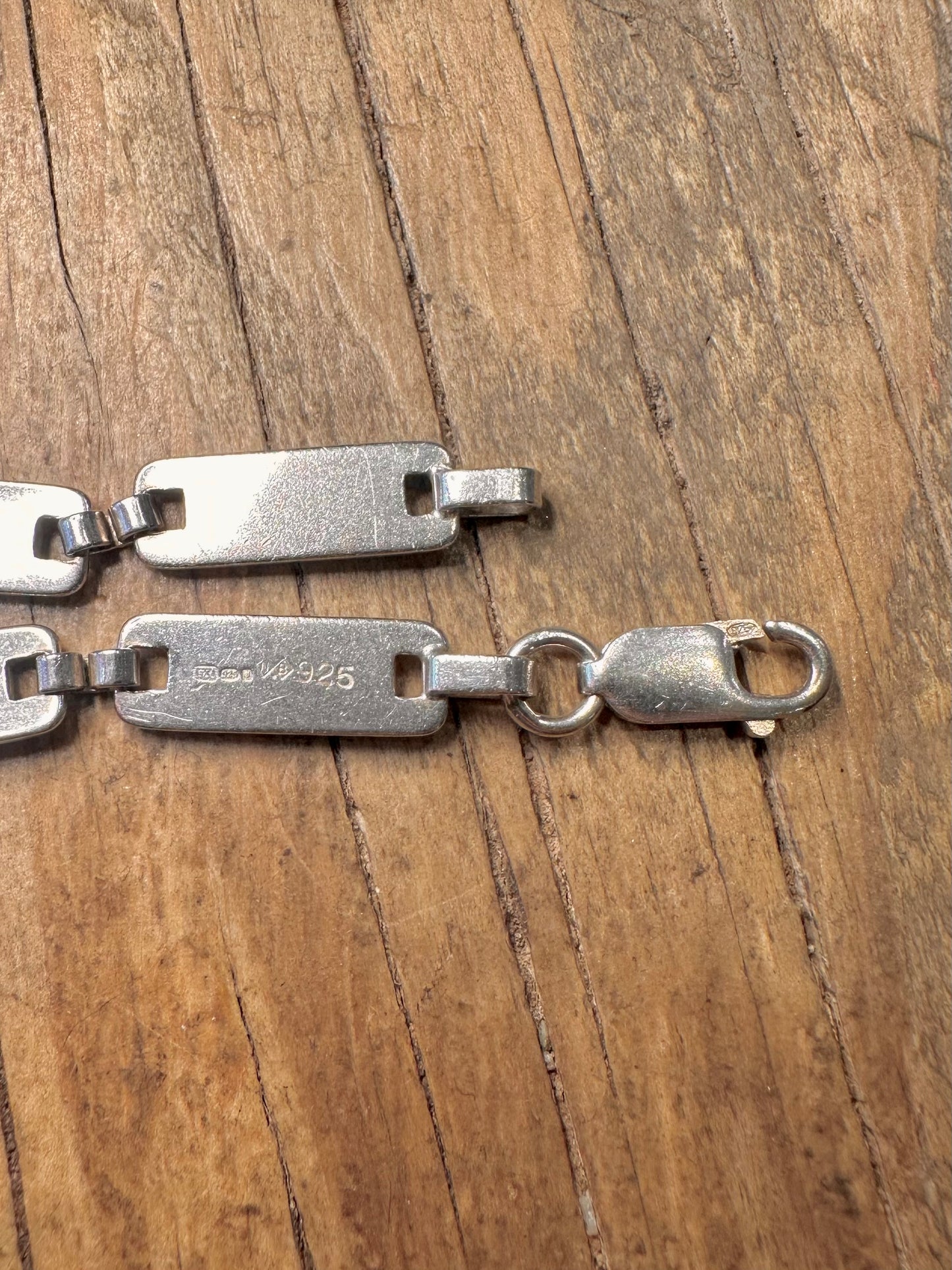 Bar Link Maker NB London 925er Sterlingsilber 19 cm Armband