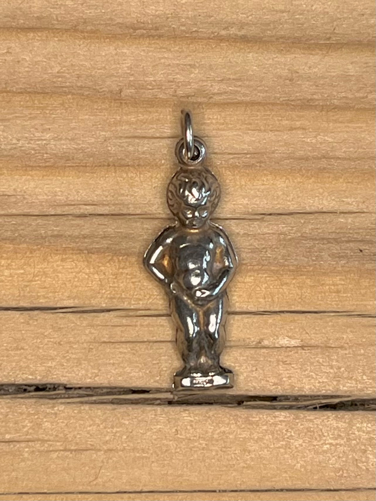 Manneken Pis Statue 925 Sterling Silver Pendant