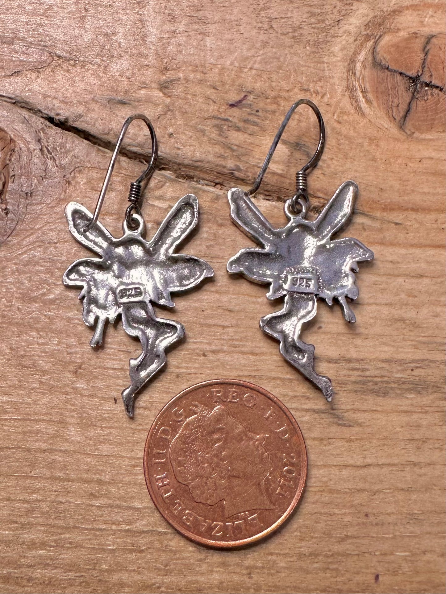 Vintage Fairy 925 Silver Earrings