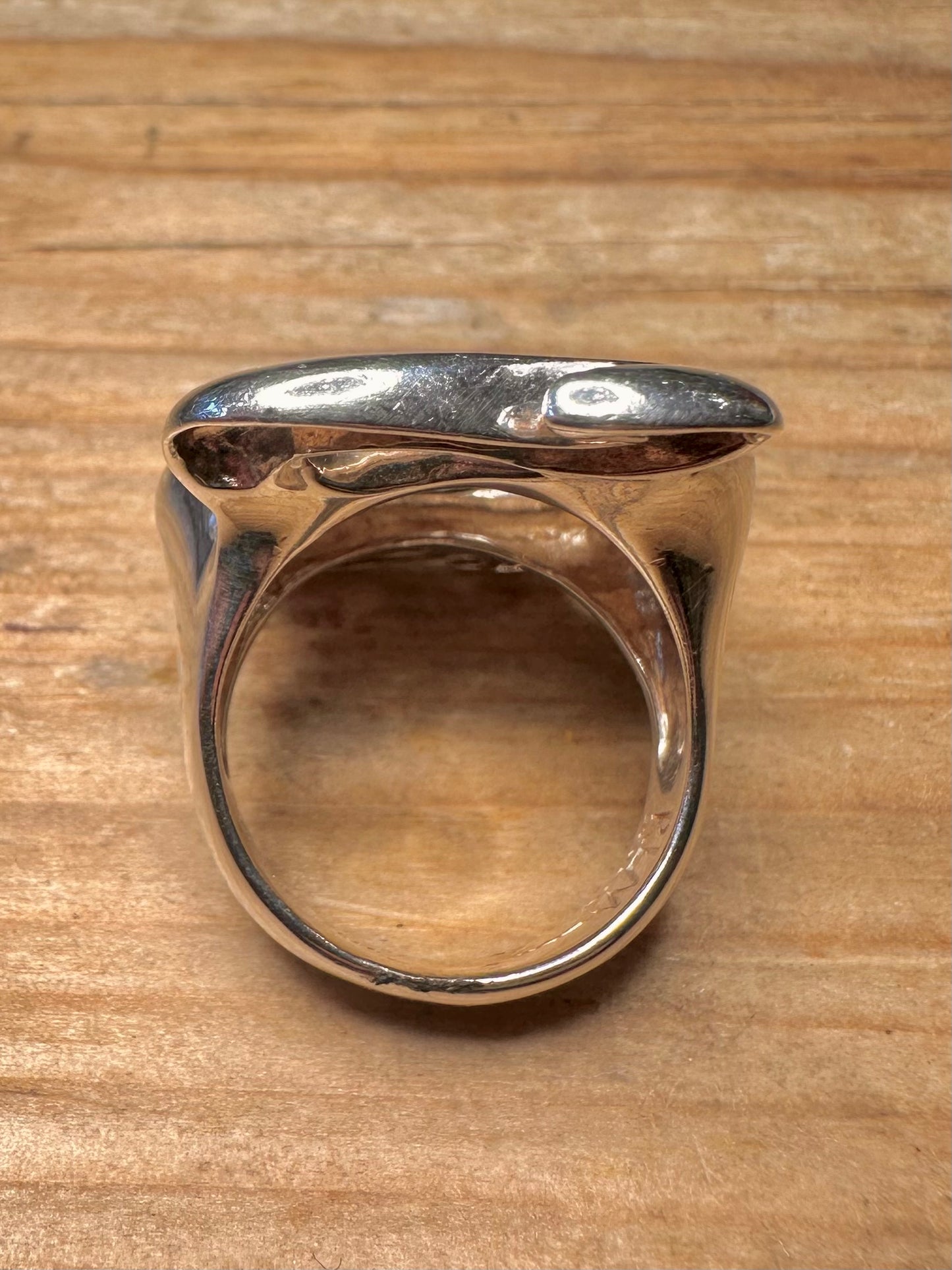 Moderner 2008 RLM Studio S-Kurve Schlange 925 Sterling Silber Ring Größe Q1/2
