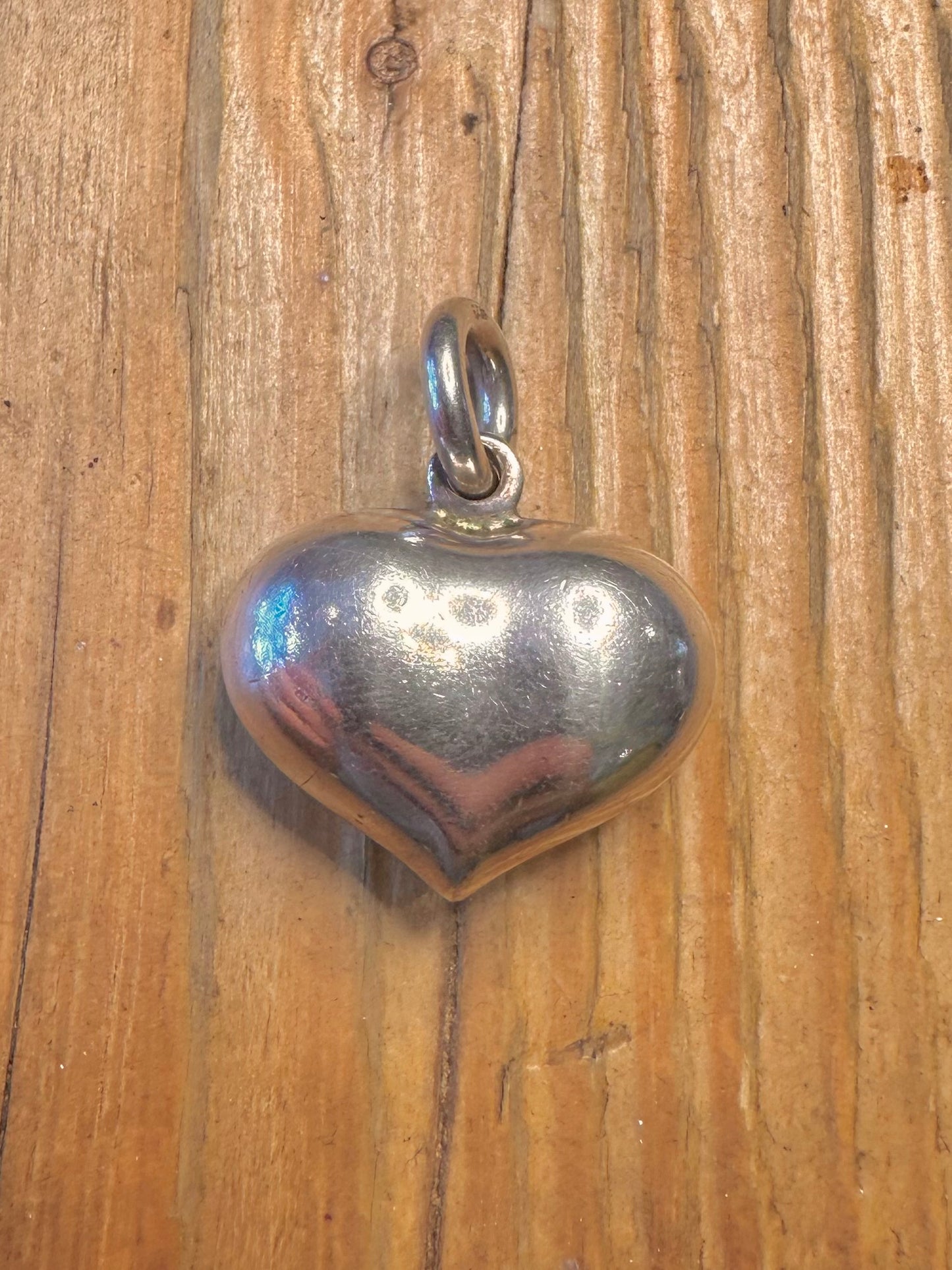 Puff Heart 925 Sterling Silver Pendant