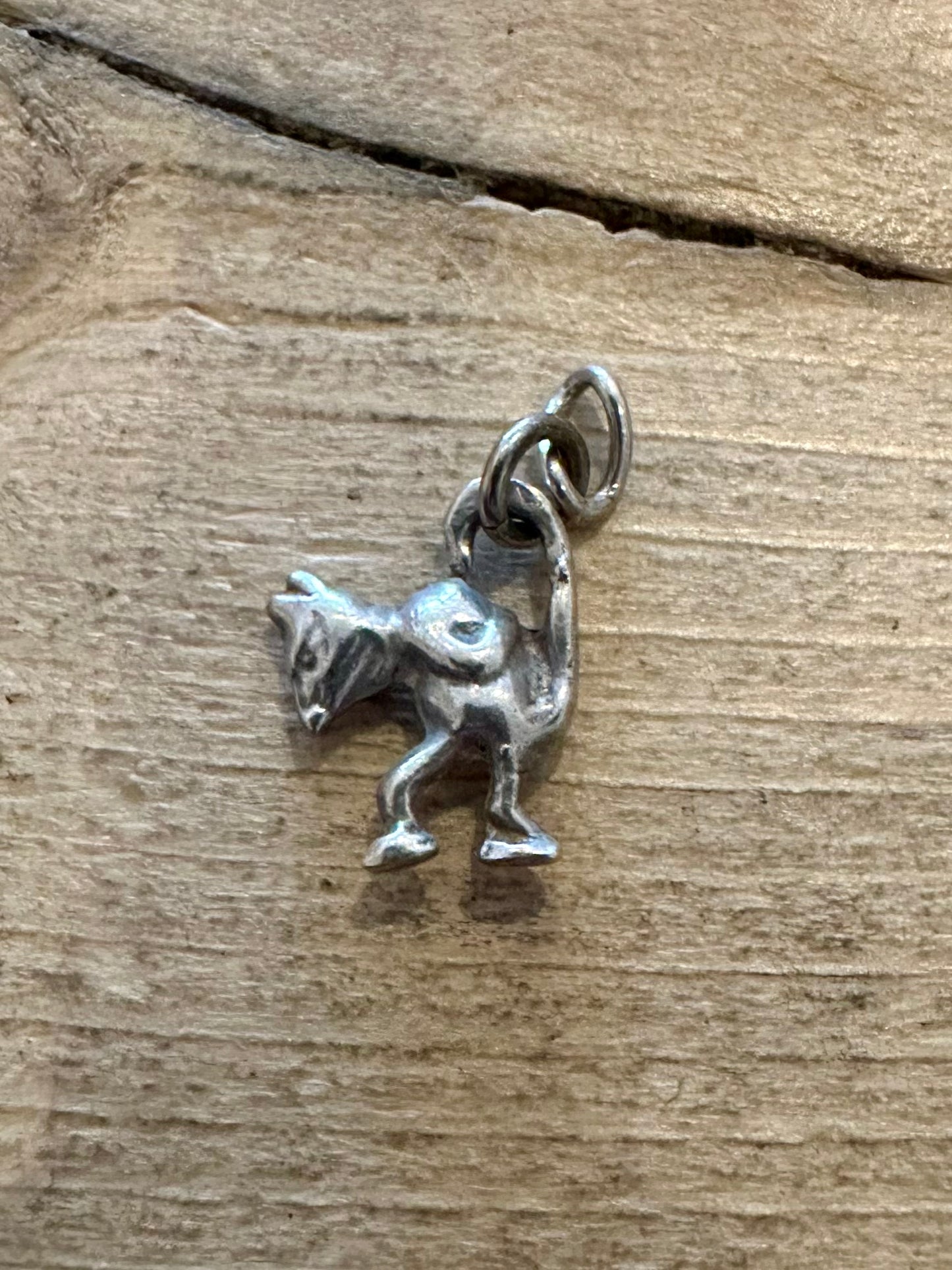 Vintage Demon 925 Silver Charm Pendant