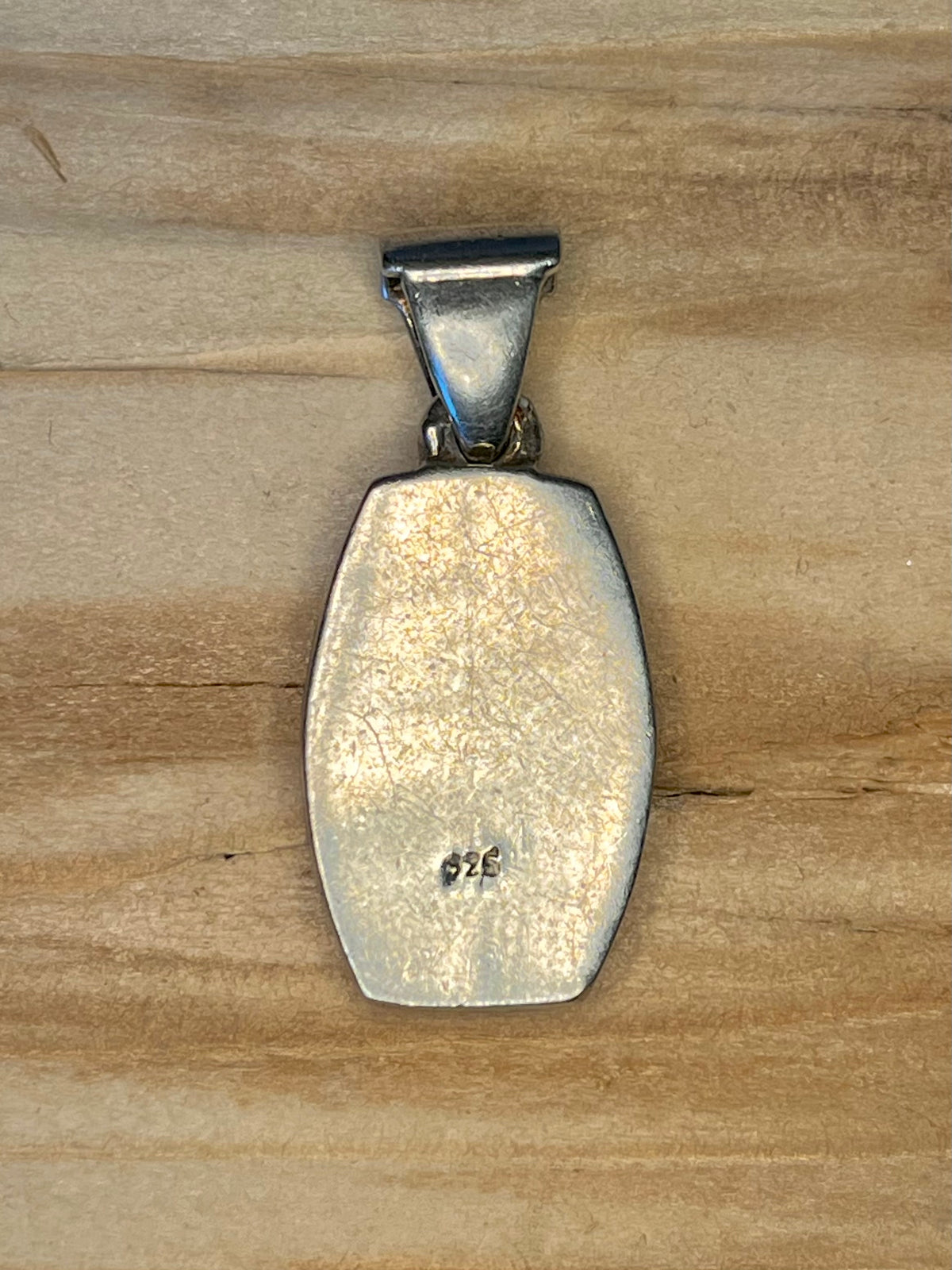 Pink Mother of Pearl Inlay 925 Sterling Silver Pendant