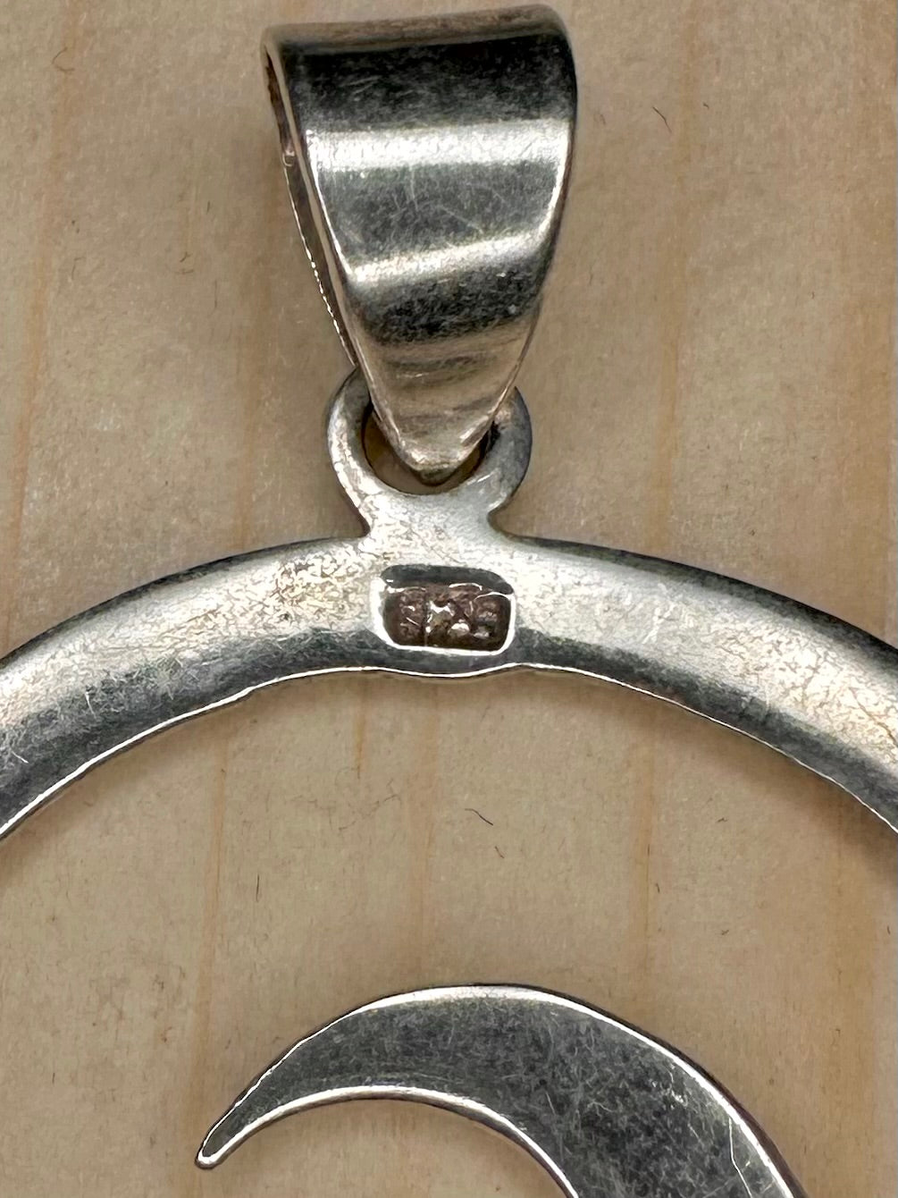Circular Ocean Wave 925 Sterling Silver Pendant