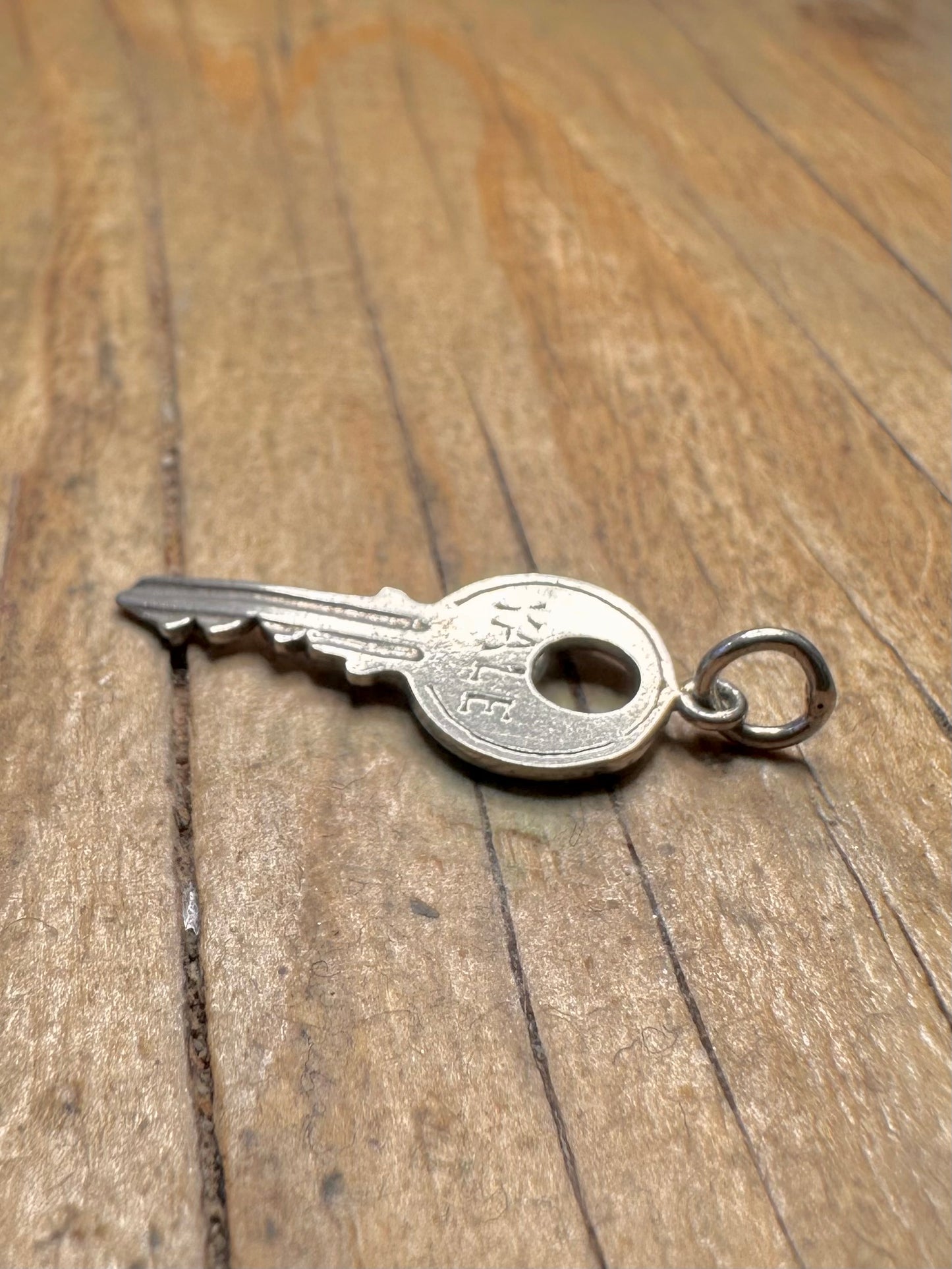 Vintage 1964 Yale Key 925 Sterling Silver Hallmarked Charm Pendant