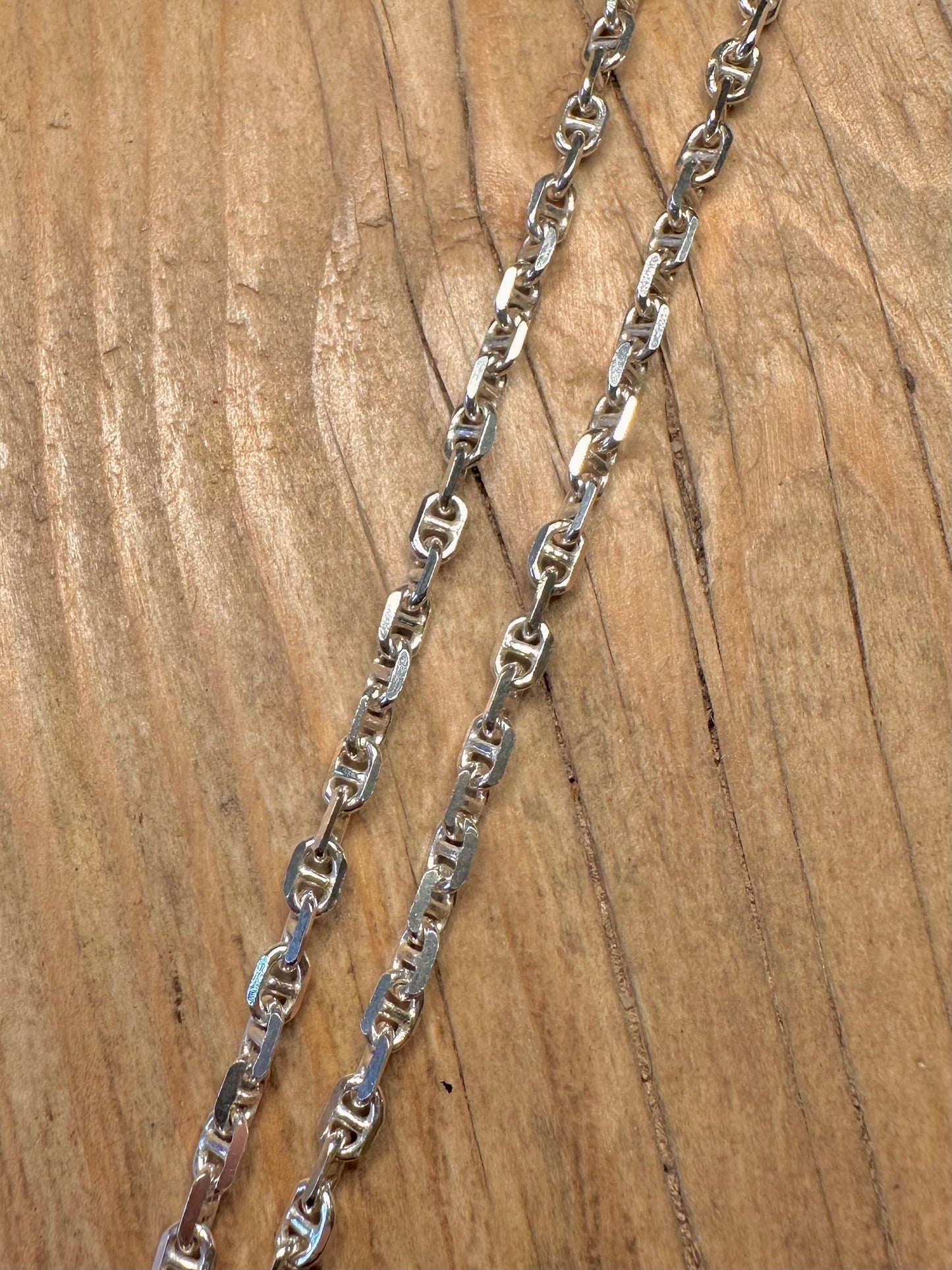 Vintage Mariner Link 925 Sterling Silver 18 inch Necklace