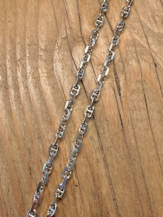 Vintage Ankerkette 925er Sterlingsilber 45 cm Halskette