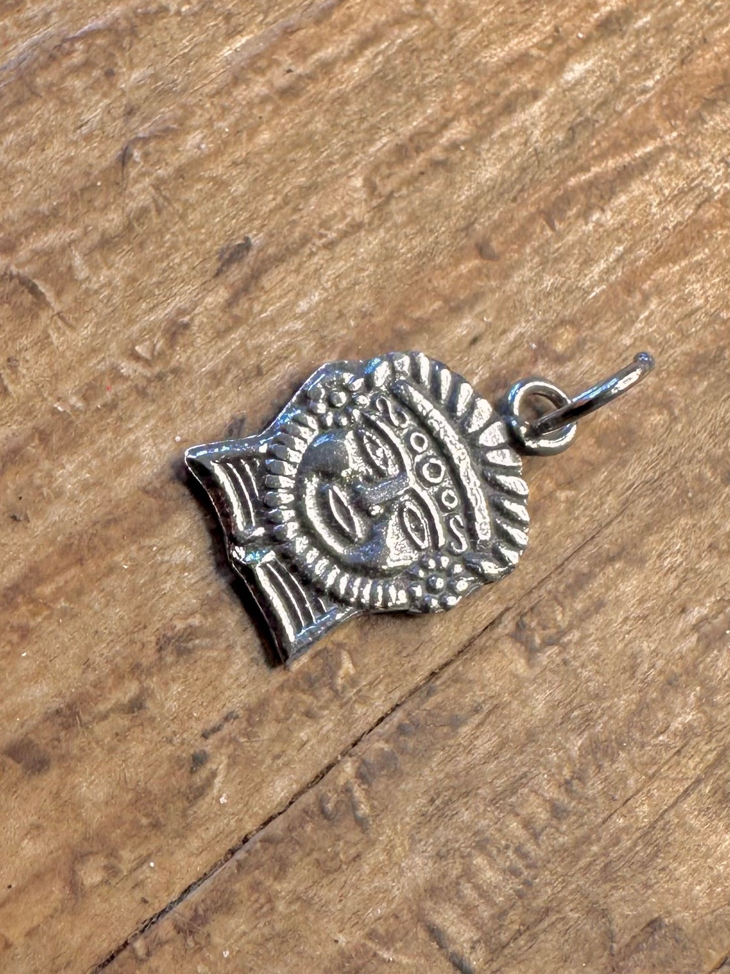 Aztekenkopf 900 Silber Charm-Anhänger