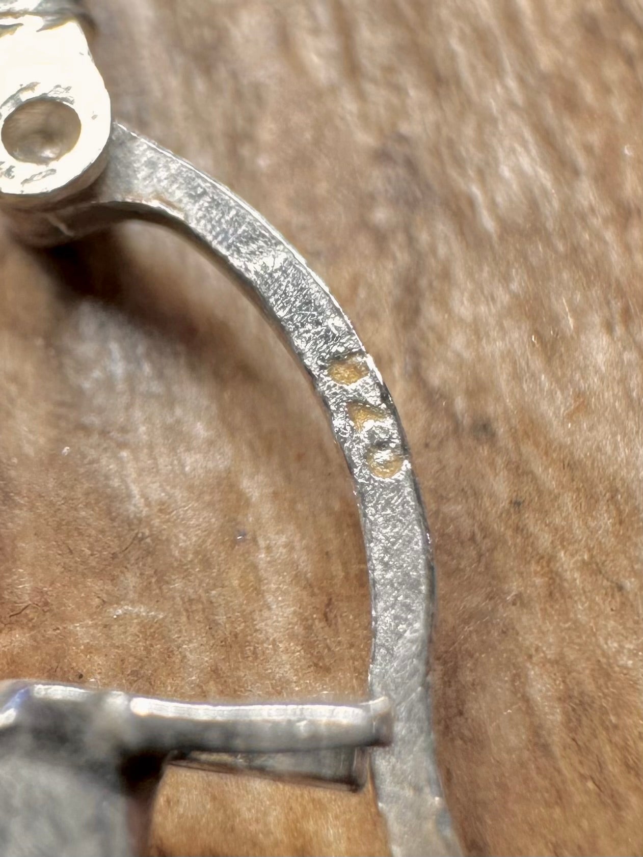 Vintage Large Textured Hoops 925 Sterling Silver Earrings