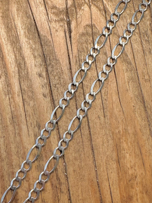 Figaro Link 925 Sterling Silver 24 inch Necklace