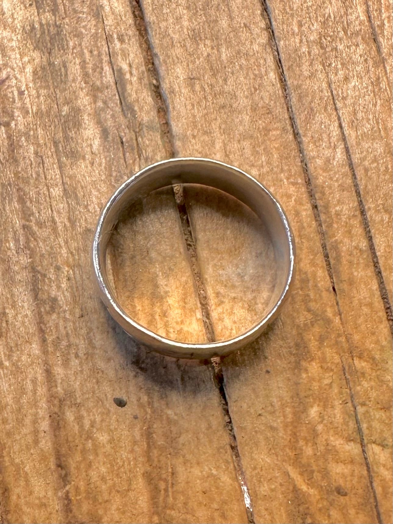 Star and Moon Band 925 Sterling Silver Size H Ring