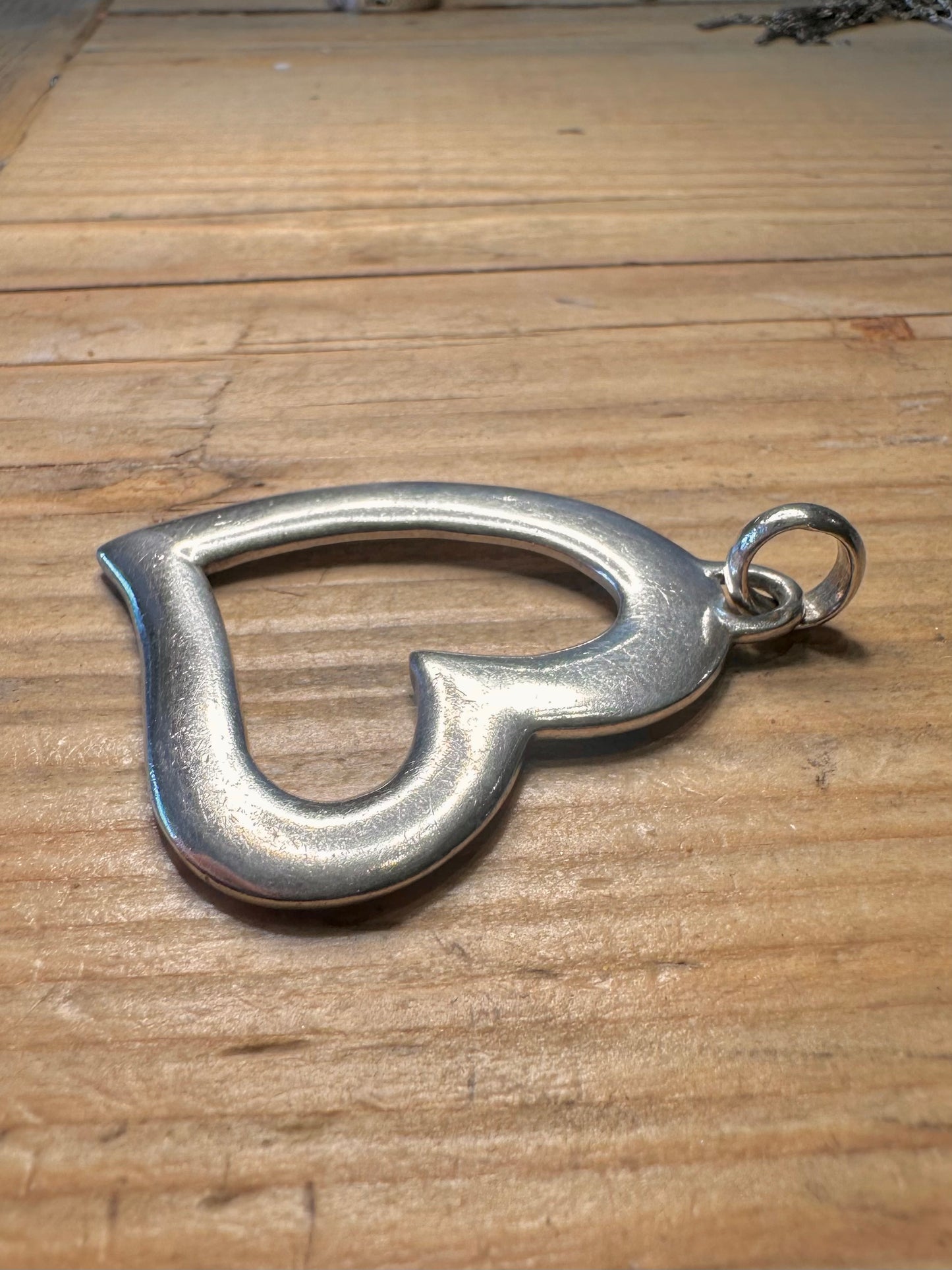 Large Heart 925 Sterling Silver Pendant