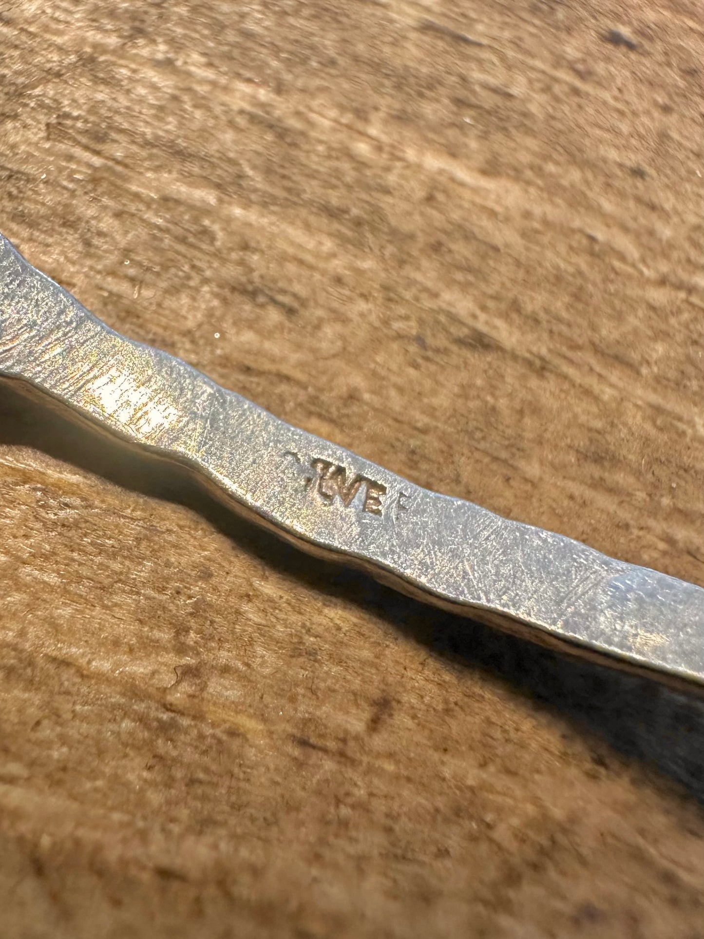 Vintage Hammered 925 Silver Bangle