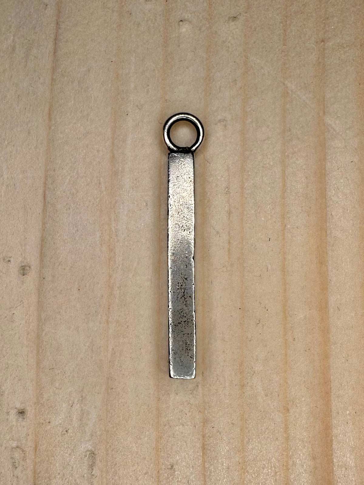 Thin Bar 1977 Maker RL Hallmarked 925 Sterling Silver Pendant