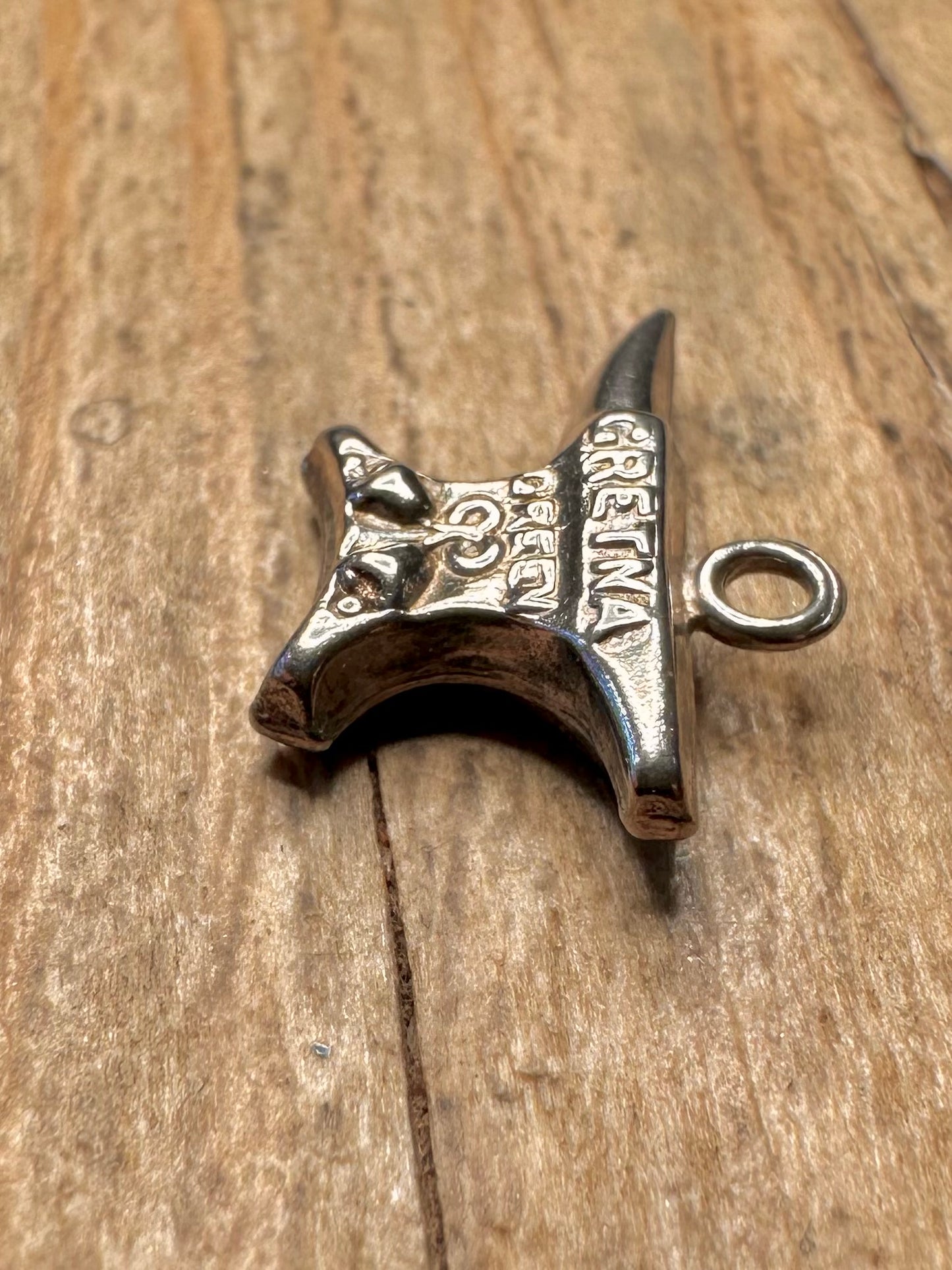 Vintage Gretna Green Anvil 925 Sterling Silver Charm Pendant