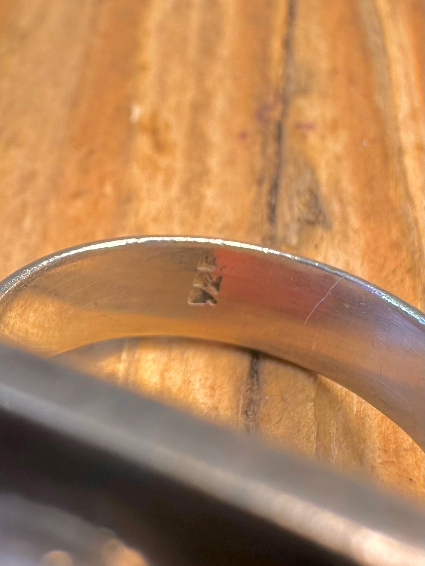 Abstract Coral Square 925 Sterling Silver Size N Ring