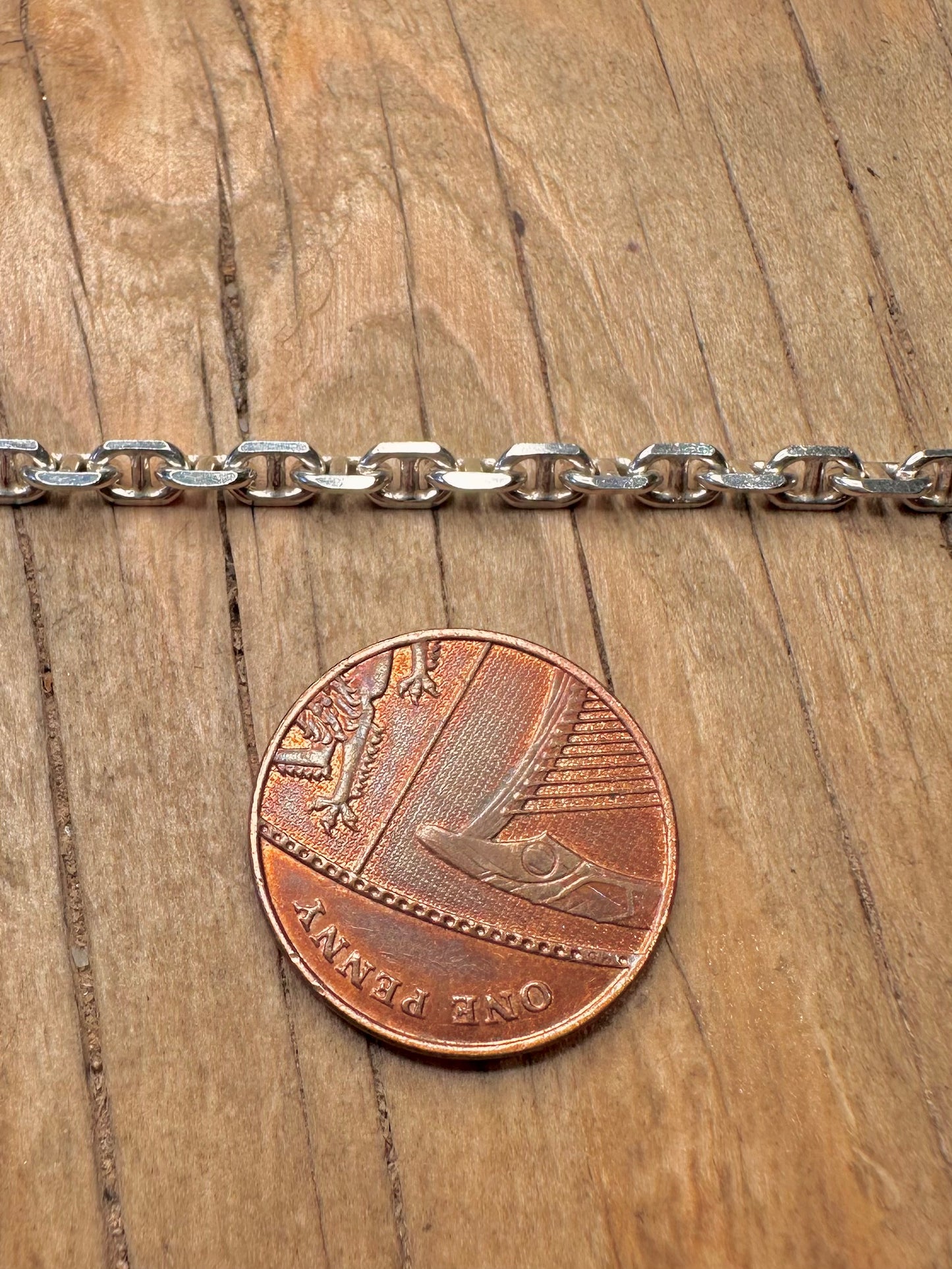 Vintage Mariner Link 925 Sterling Silver 18 inch Necklace