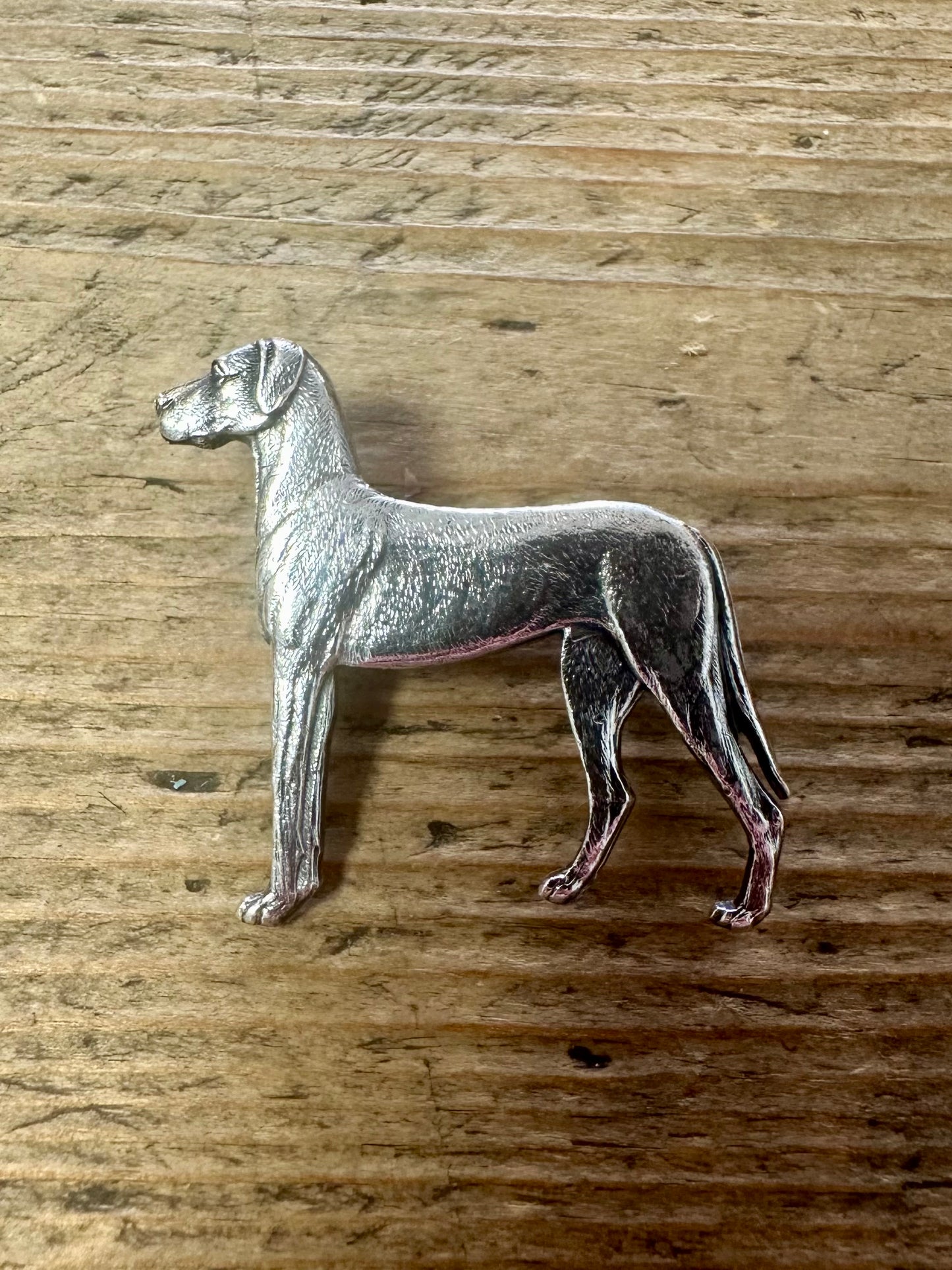 Vintage Kenart Great Dane Made in England Made in England Pewter Brooch