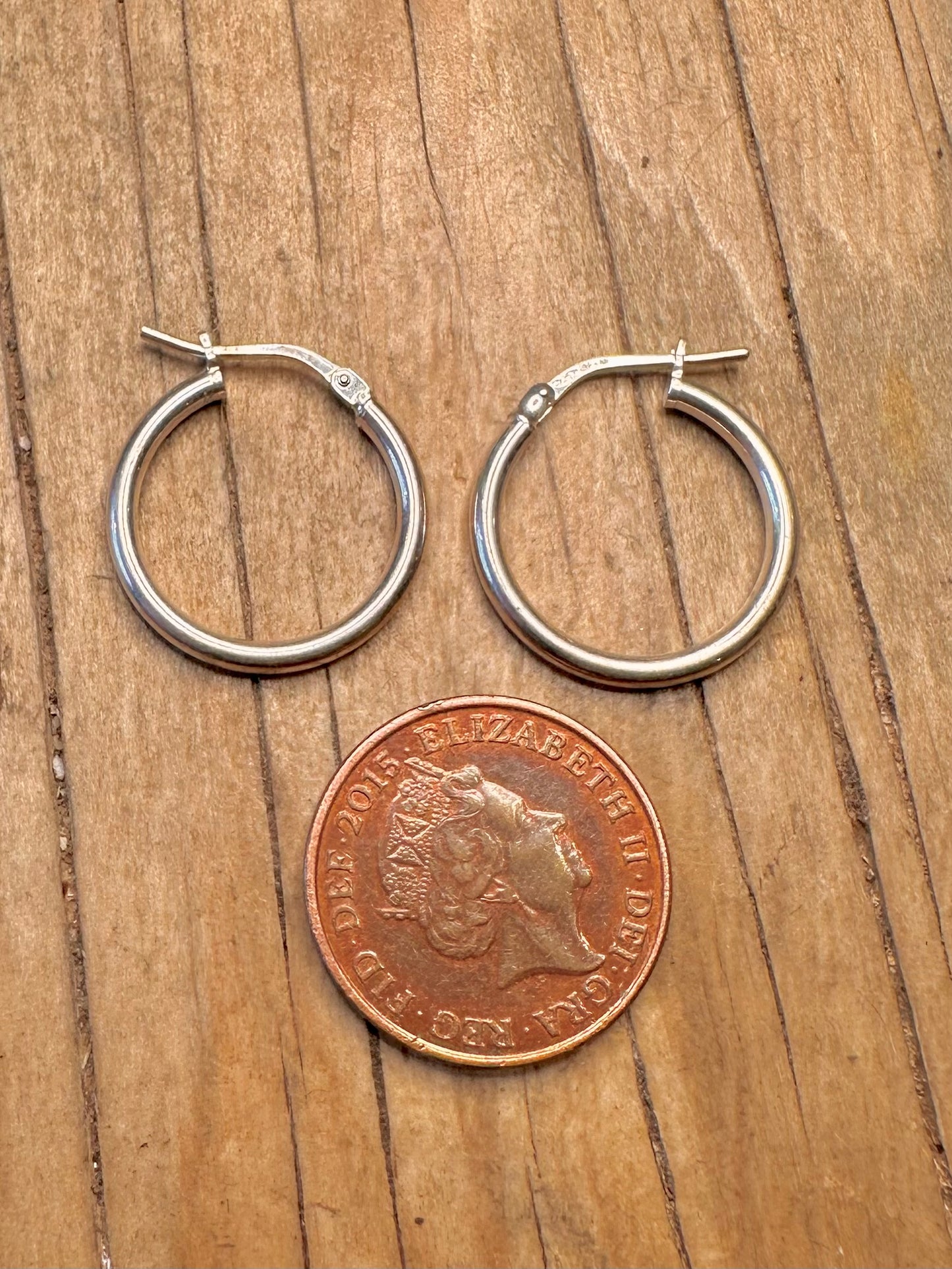 Modern Hoops 925 Sterling Silver Earrings