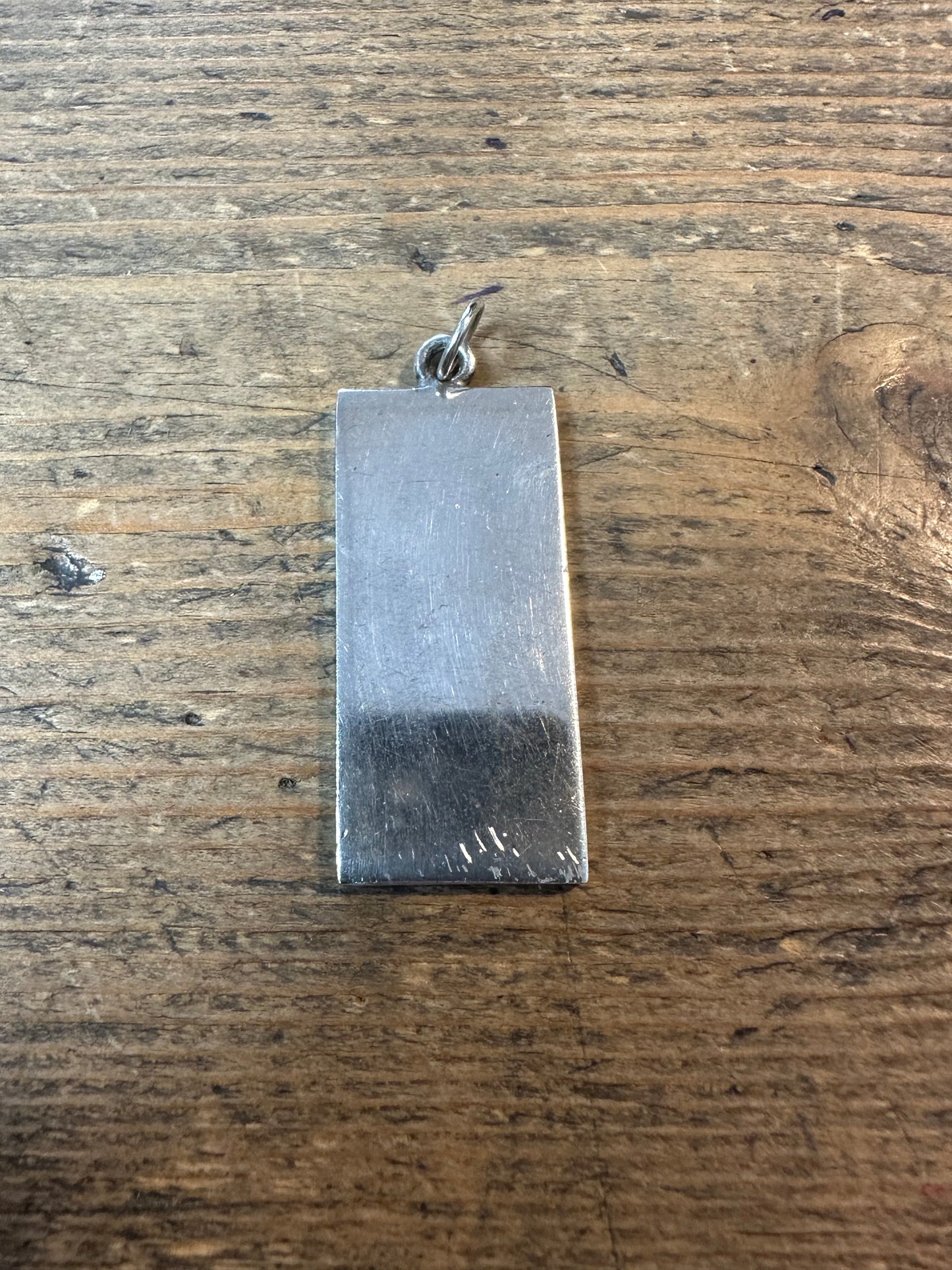 Vintage 1977 Ingot 925 Silver Pendant