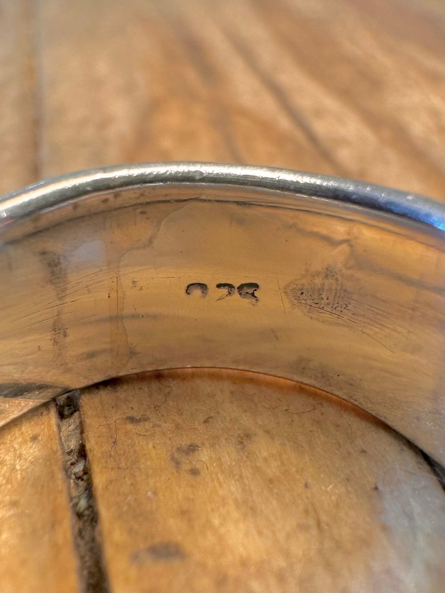 Vintage Nike Band 925 Sterling Silver Size K Ring