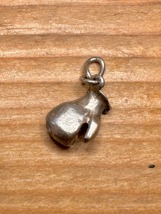 Vintage Boxing Glove 925 Sterling Silver Charm Pendant