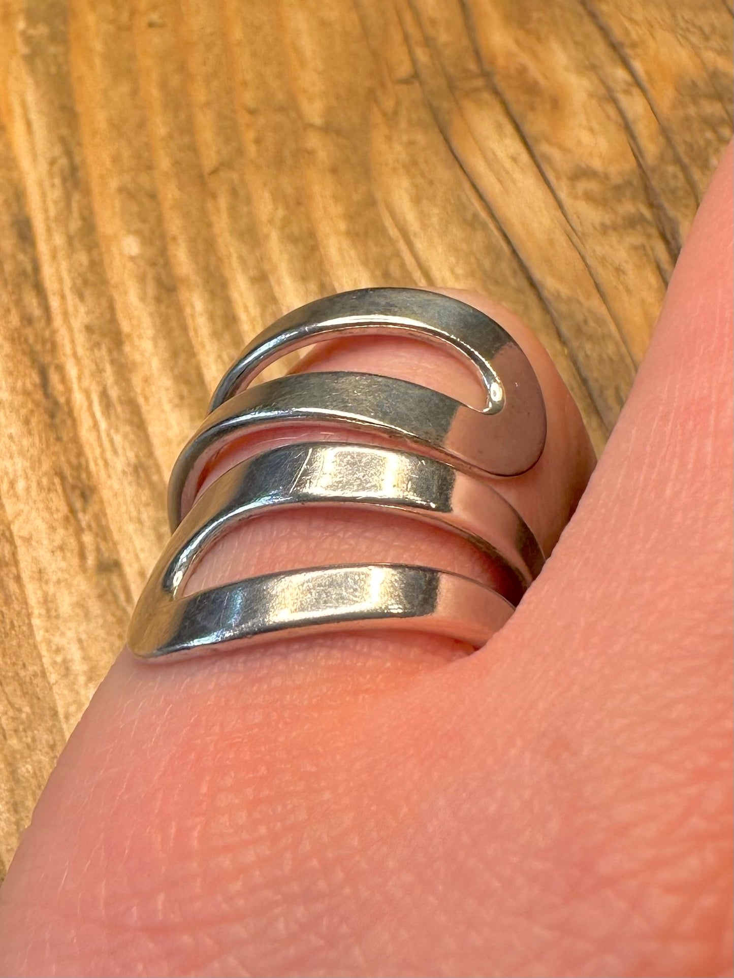 Silpada Mehrschichtiger Ring aus 925er Sterlingsilber, Größe M