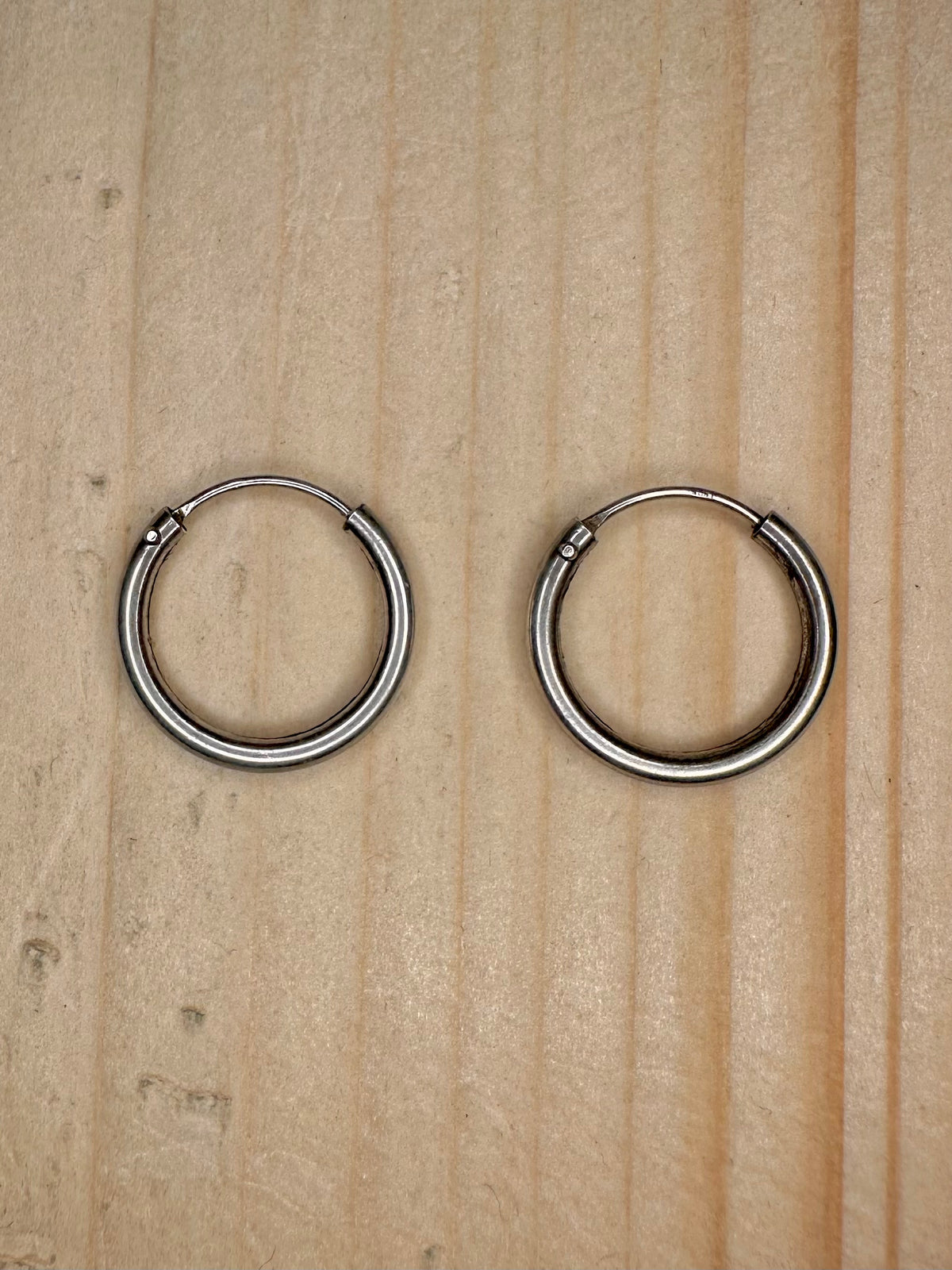 Small Rounded Hoops 925 Sterling Silver Earrings