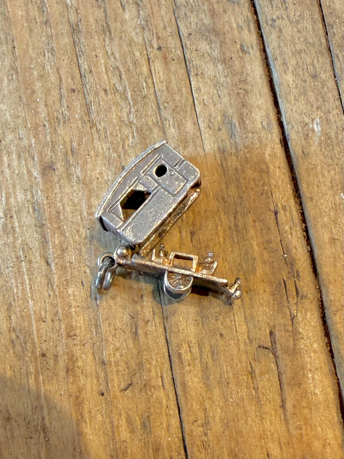 Small Caravan Articulated 925 Sterling Silver Pendant