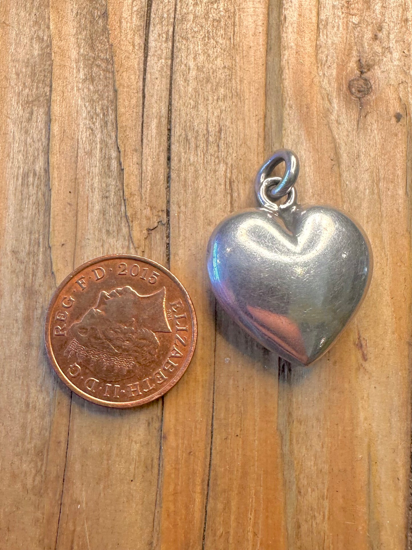 Puff Heart 925 Sterling Silver Pendant