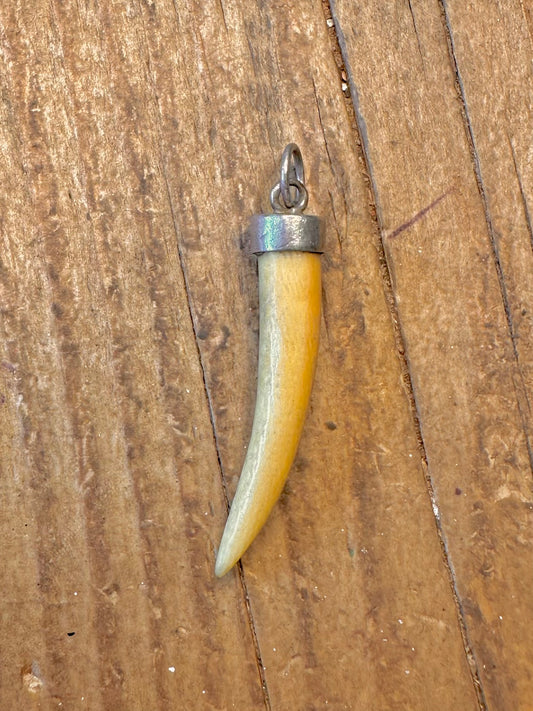 Horn Shaped 925 Sterling Silver Pendant