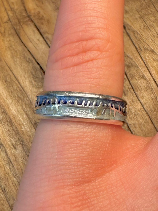 Skyran Twilight Enamel 925 Sterling Silver Size M1/2 Ring