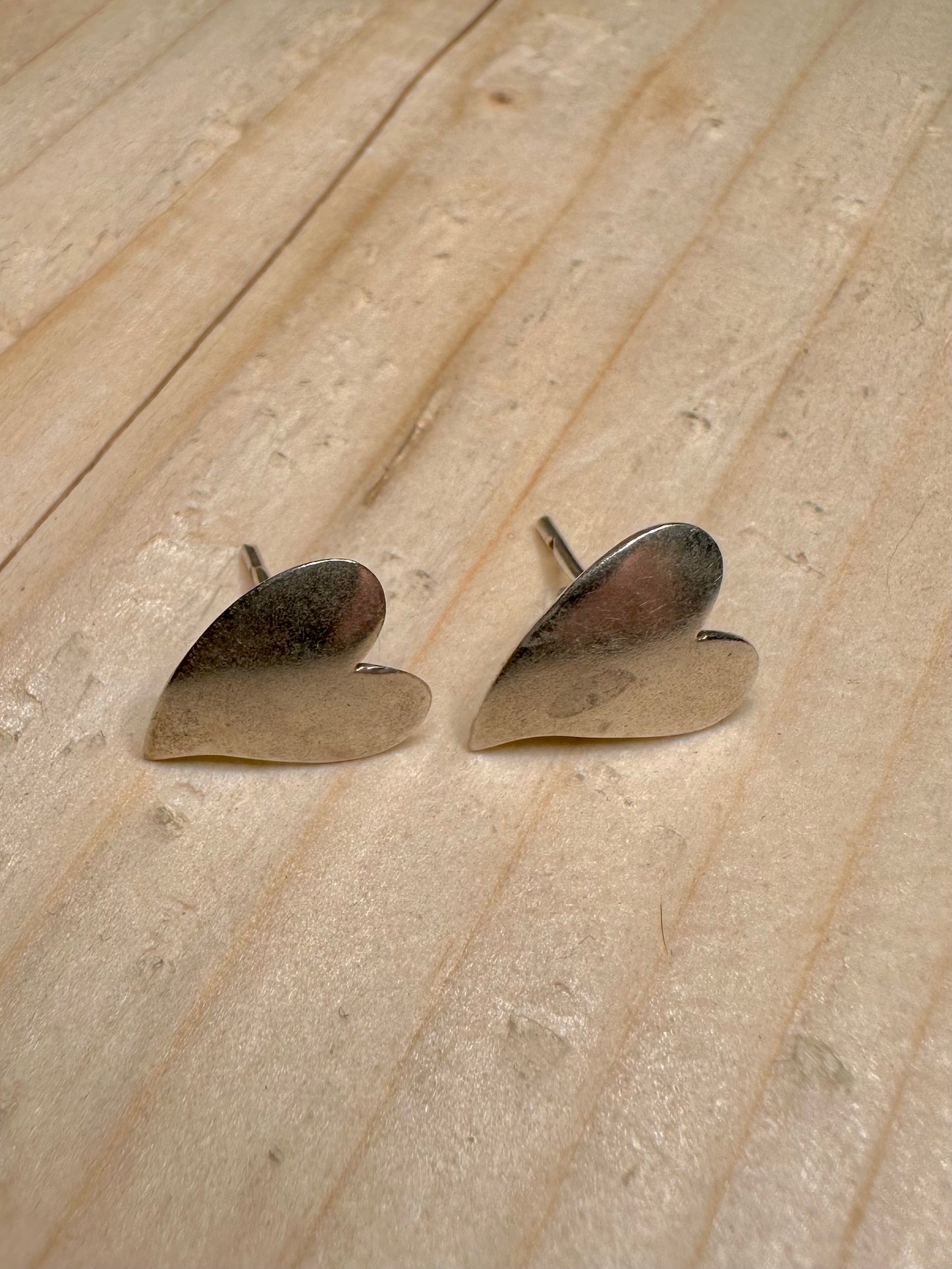 Small Heart 925 Sterling Silver Earrings