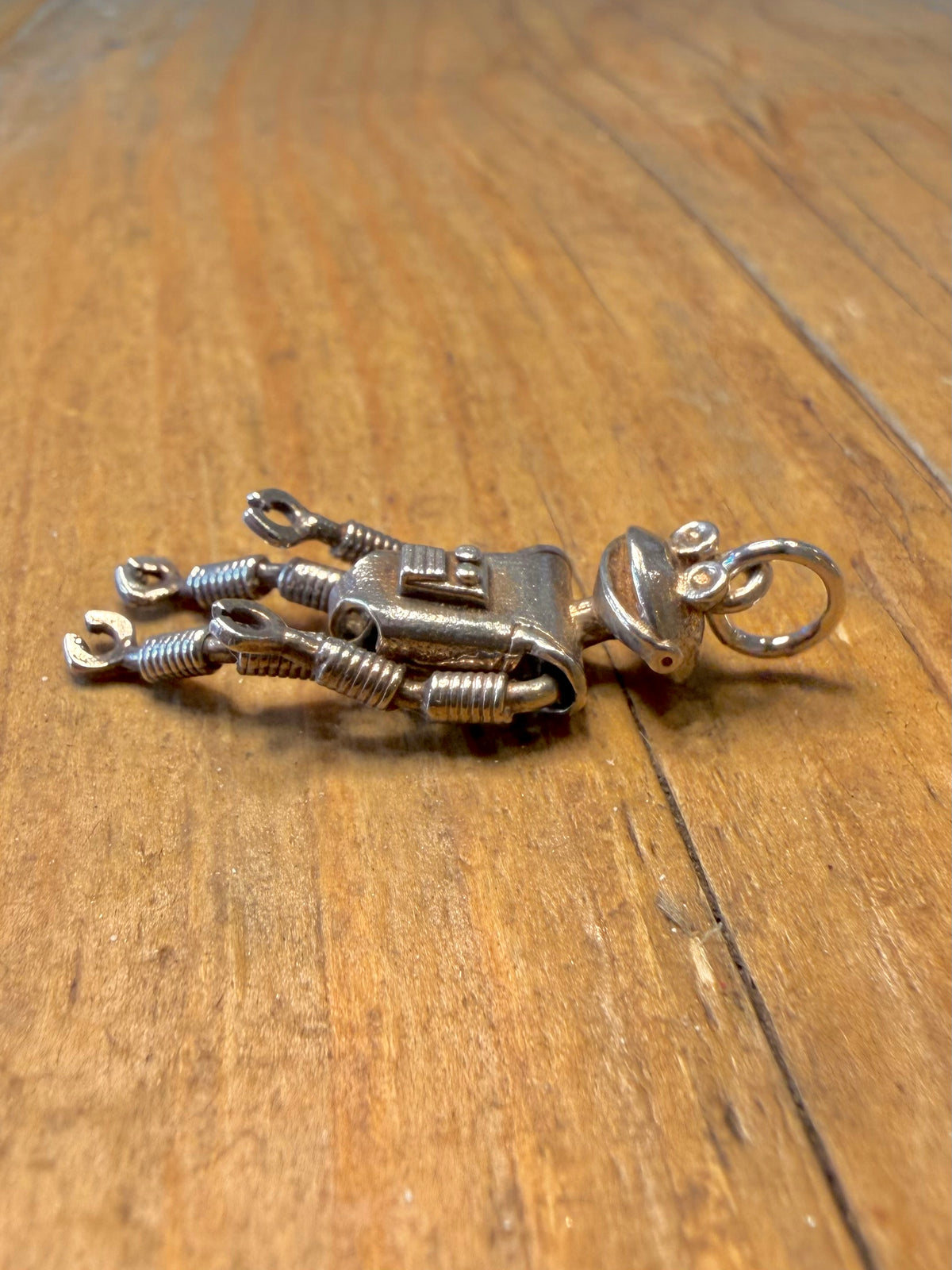 Cadburys 1970’s SMASH Martian Robot Articulated 925 Sterling Silver Pendant