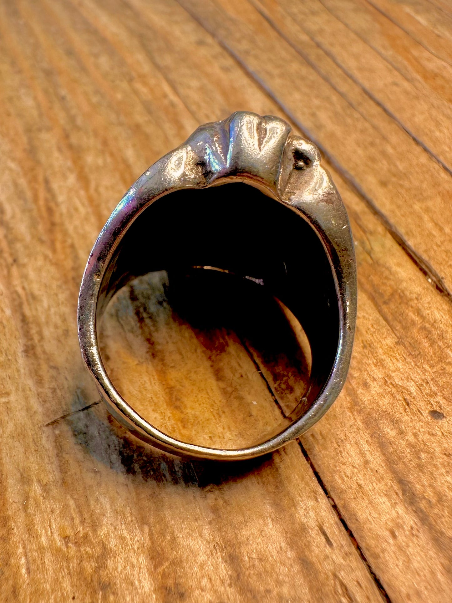 Indianer Kopf 925 Sterling Silber Ring Größe P