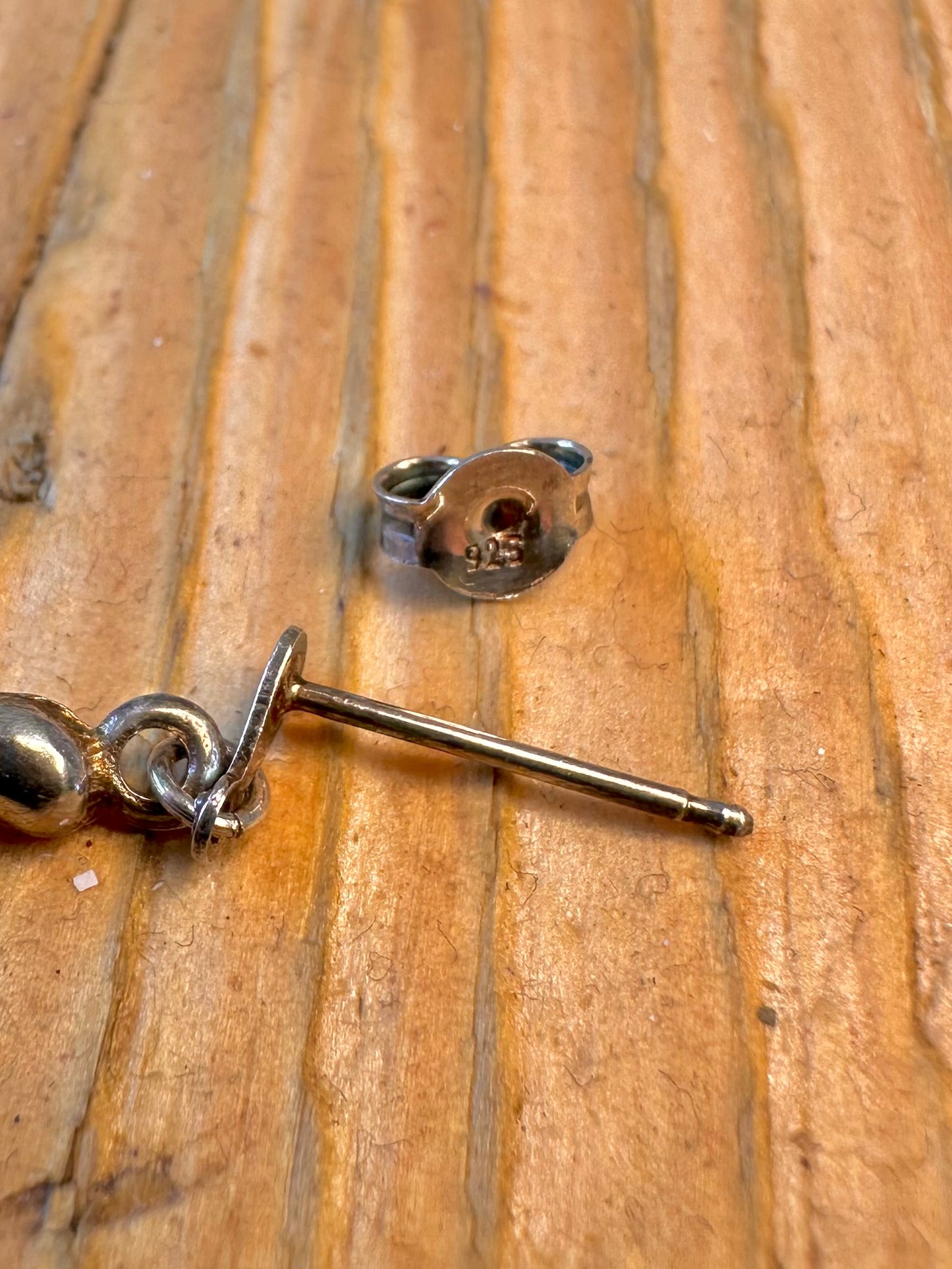 Horn Cornicello Dangle 925 Sterling Earrings