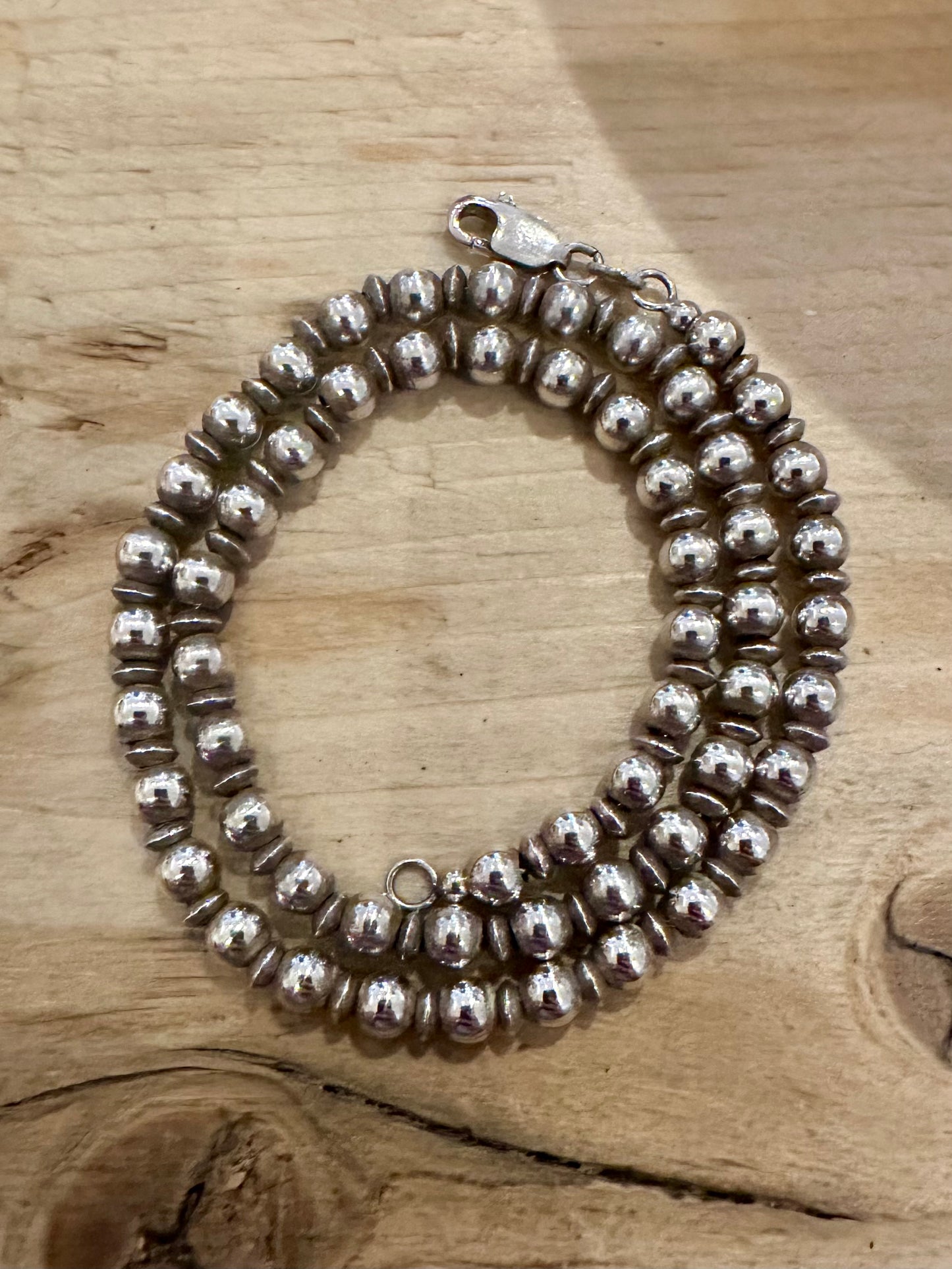 Vintage Ball Chain 925 Silver 15.6 inch Necklace