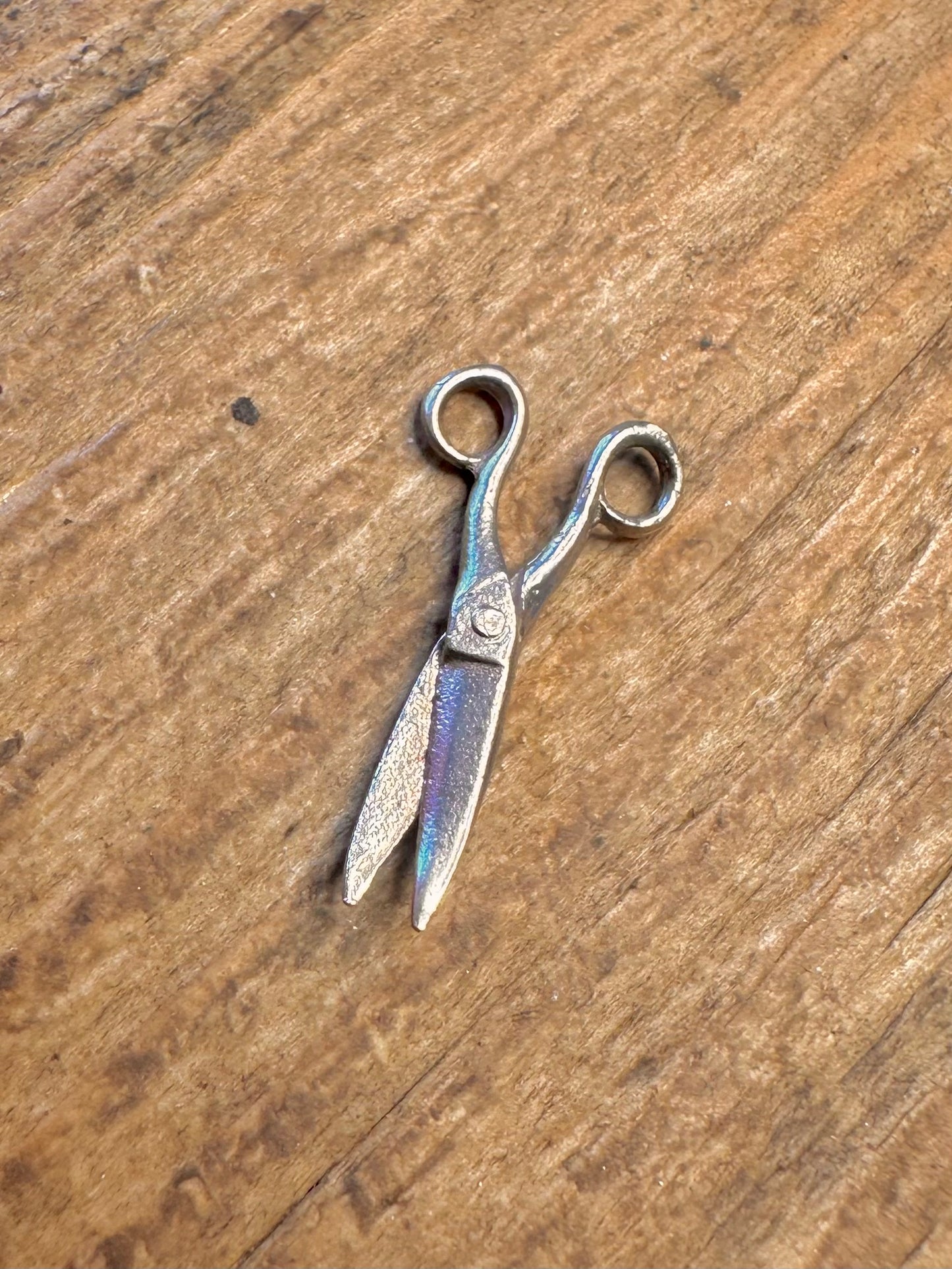 Scissors Articulated 925 Sterling Silver Charm Pendant