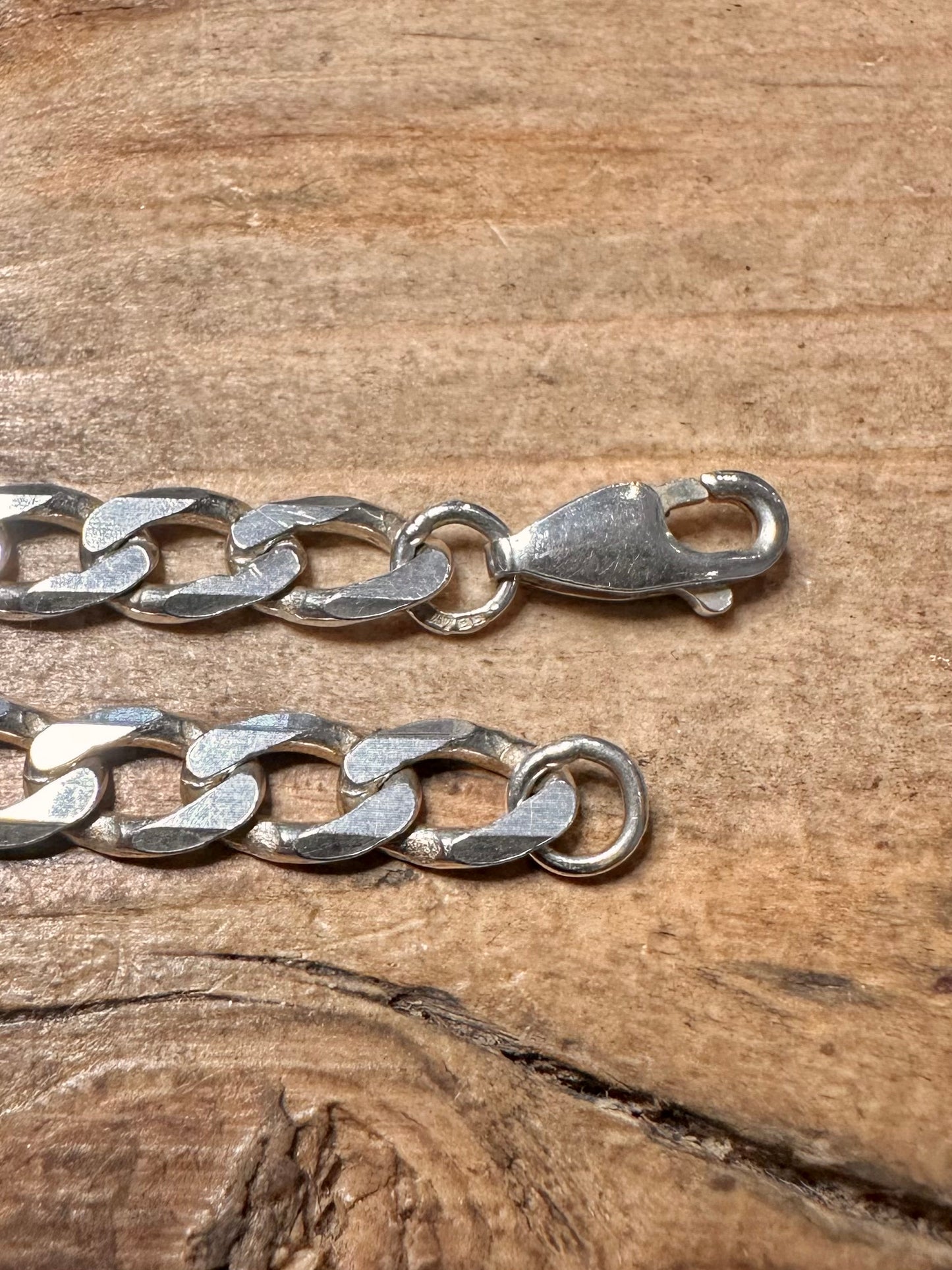 Vintage Curb Chain 925 Silver 19.8 inch Necklace