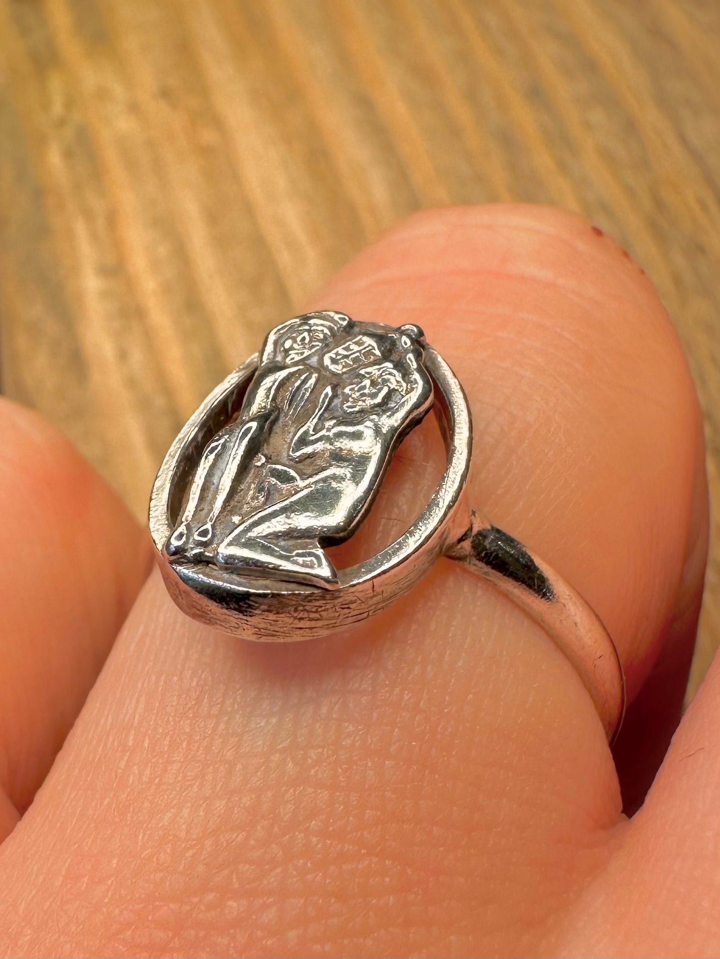 Vintage Joan The Wad 925 Sterling Silver Size R Ring