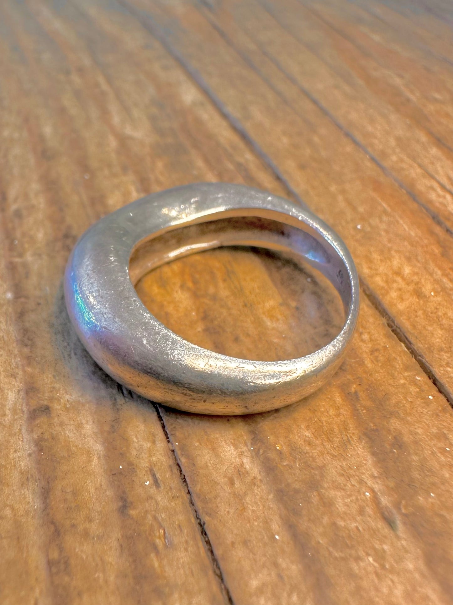 Abstract Wavy Band 925 Sterling Silver Size M1/2 Ring