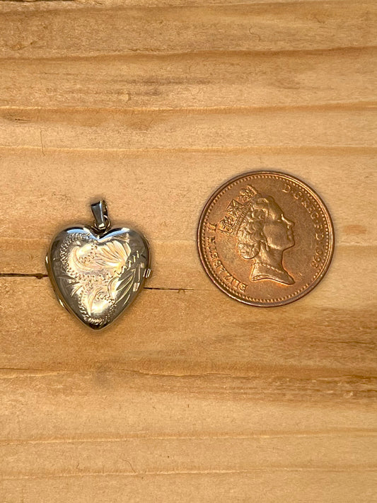 Embellished Heart Locket 925 Sterling Silver Pendant